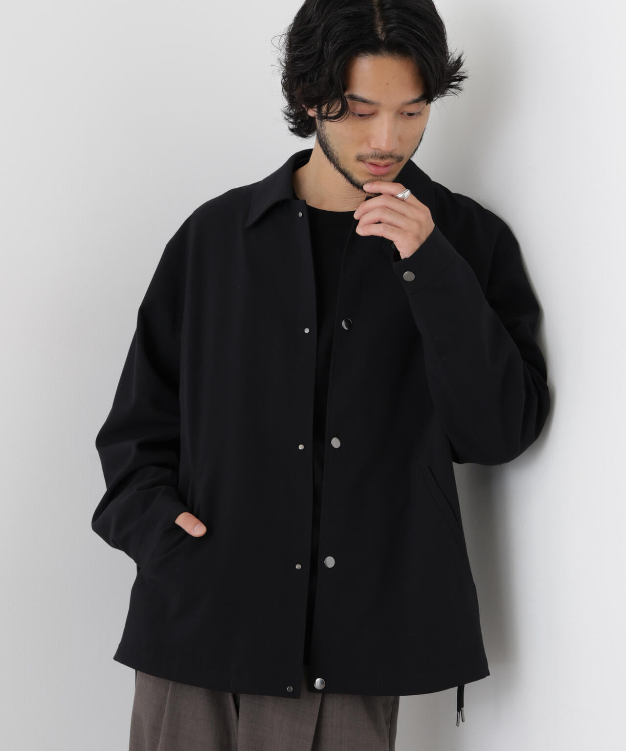 181cm　B:75 W:73 H:90 着用サイズ：L