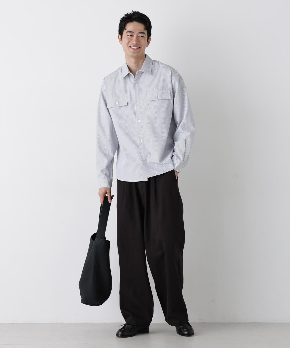 NORMANBROSストライプシャツ 長袖