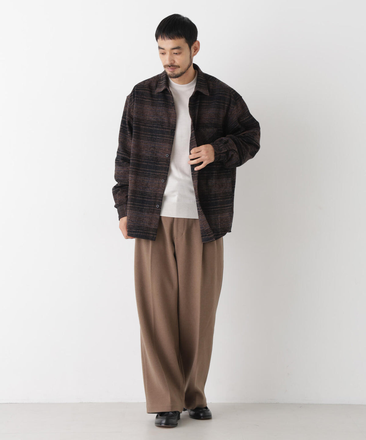 モールチェックシャツ1