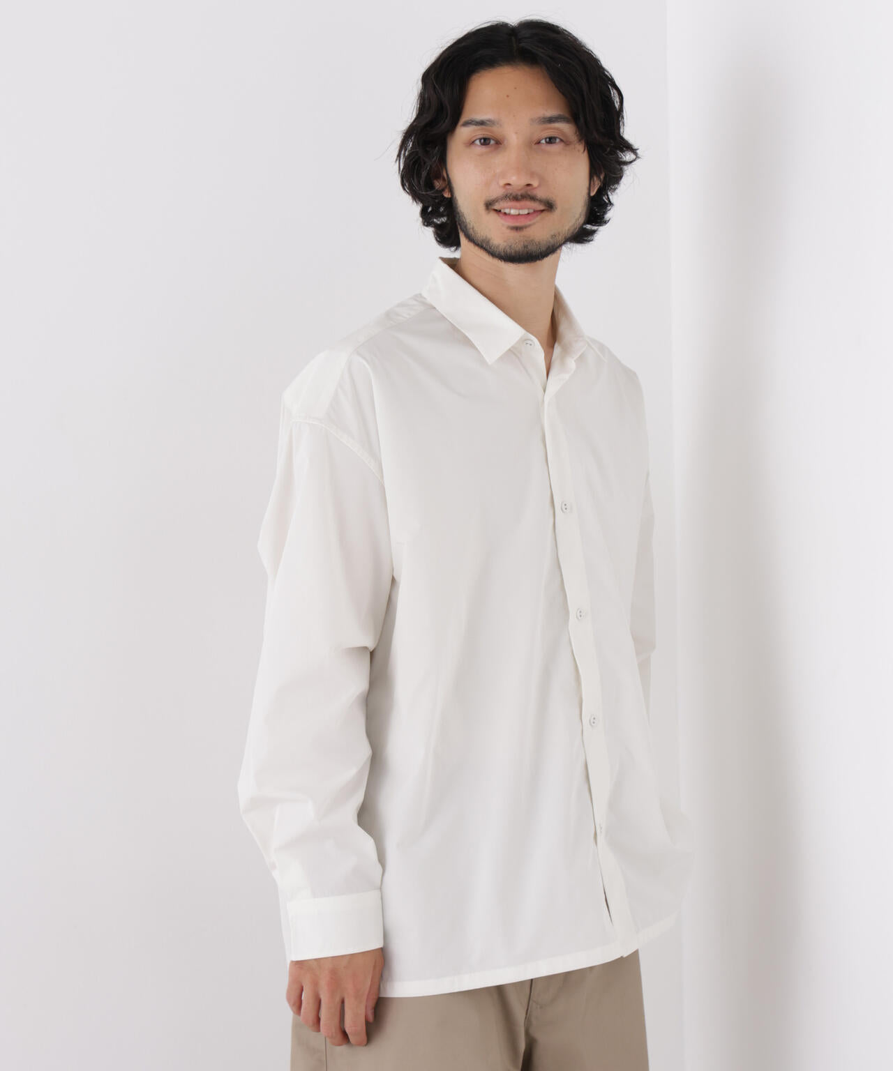CAVE(R)ビッグドレープスクウェアシャツ 長袖