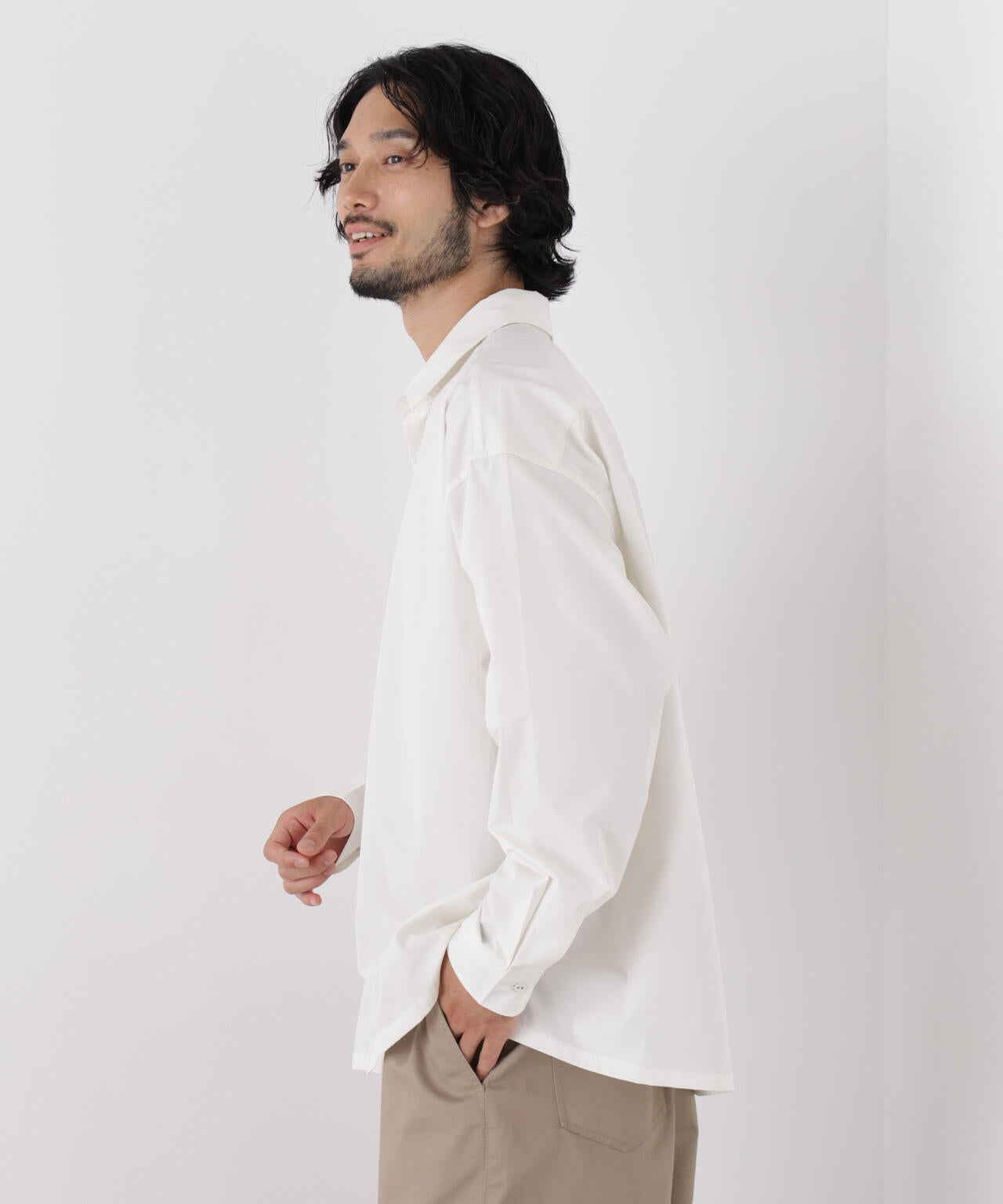 CAVE(R)ビッグドレープスクウェアシャツ 長袖