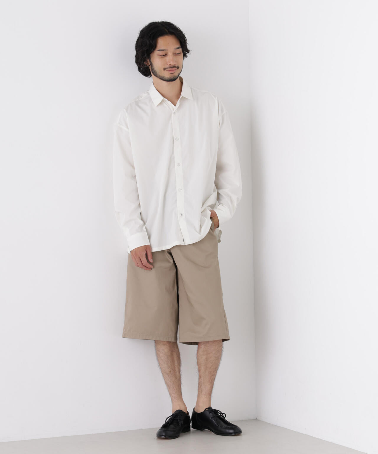 CAVE(R)ビッグドレープスクウェアシャツ 長袖