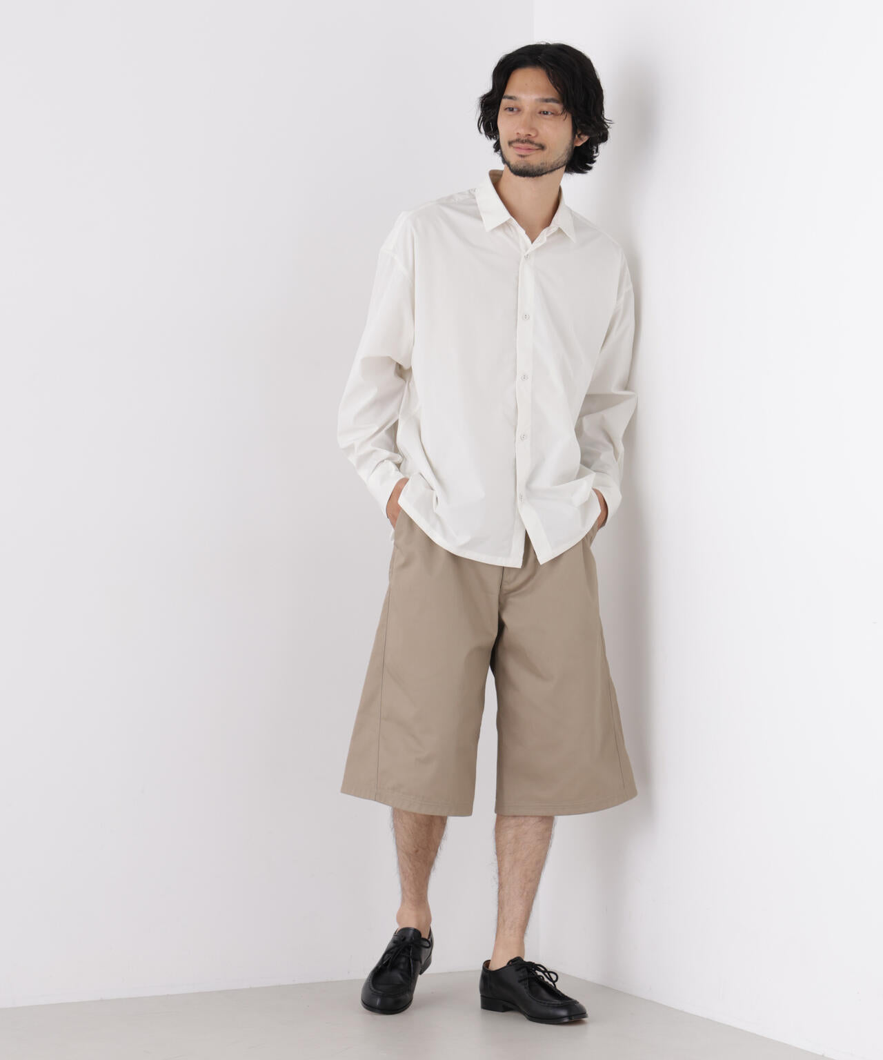 CAVE(R)ビッグドレープスクウェアシャツ 長袖