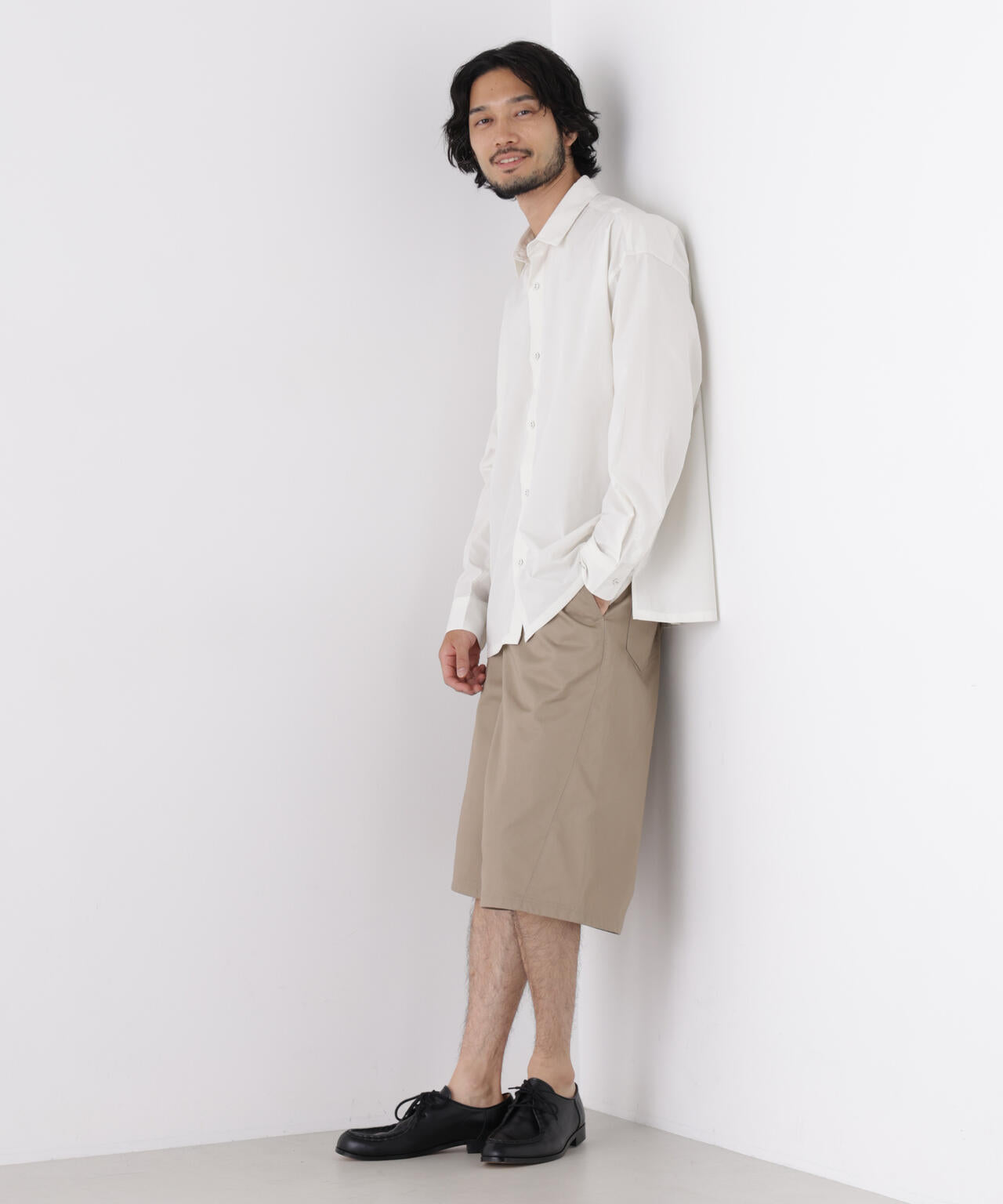 CAVE(R)ビッグドレープスクウェアシャツ 長袖