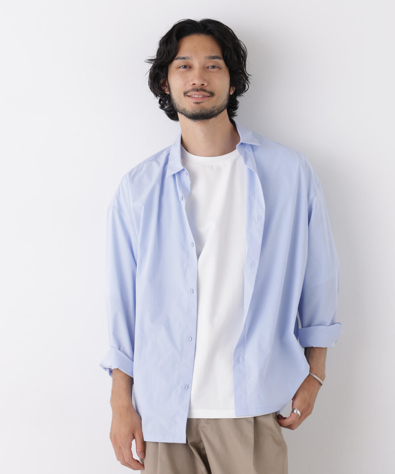 CAVE(R)ビッグドレープスクウェアシャツ 長袖