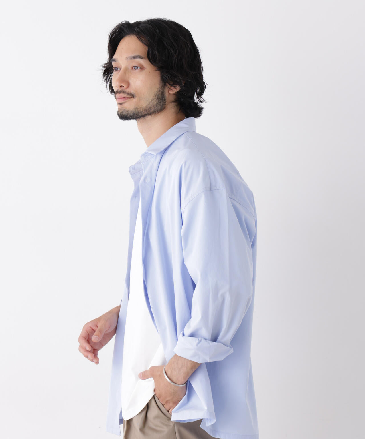 CAVE(R)ビッグドレープスクウェアシャツ 長袖
