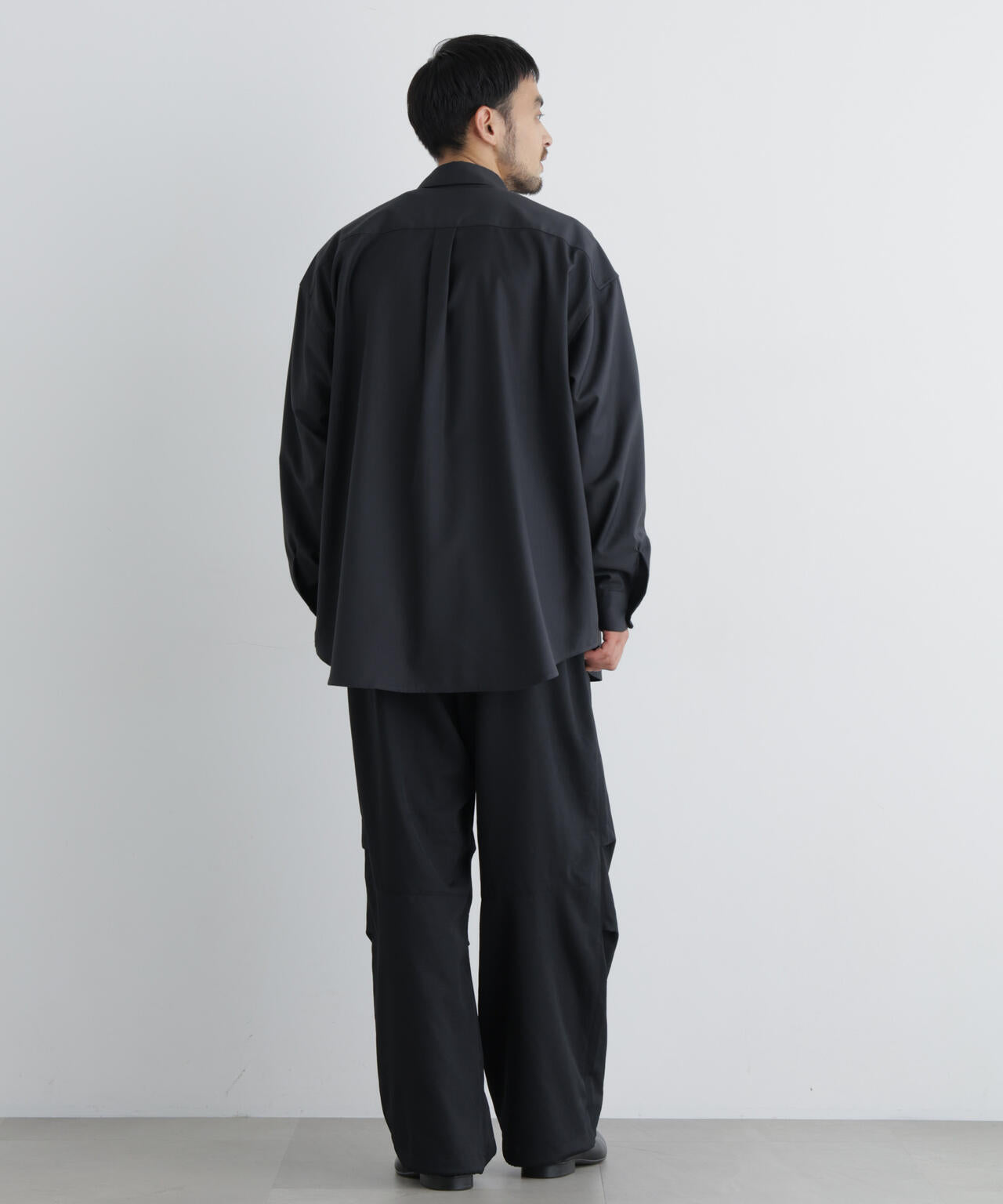 ビッグドレープシャツ 長袖