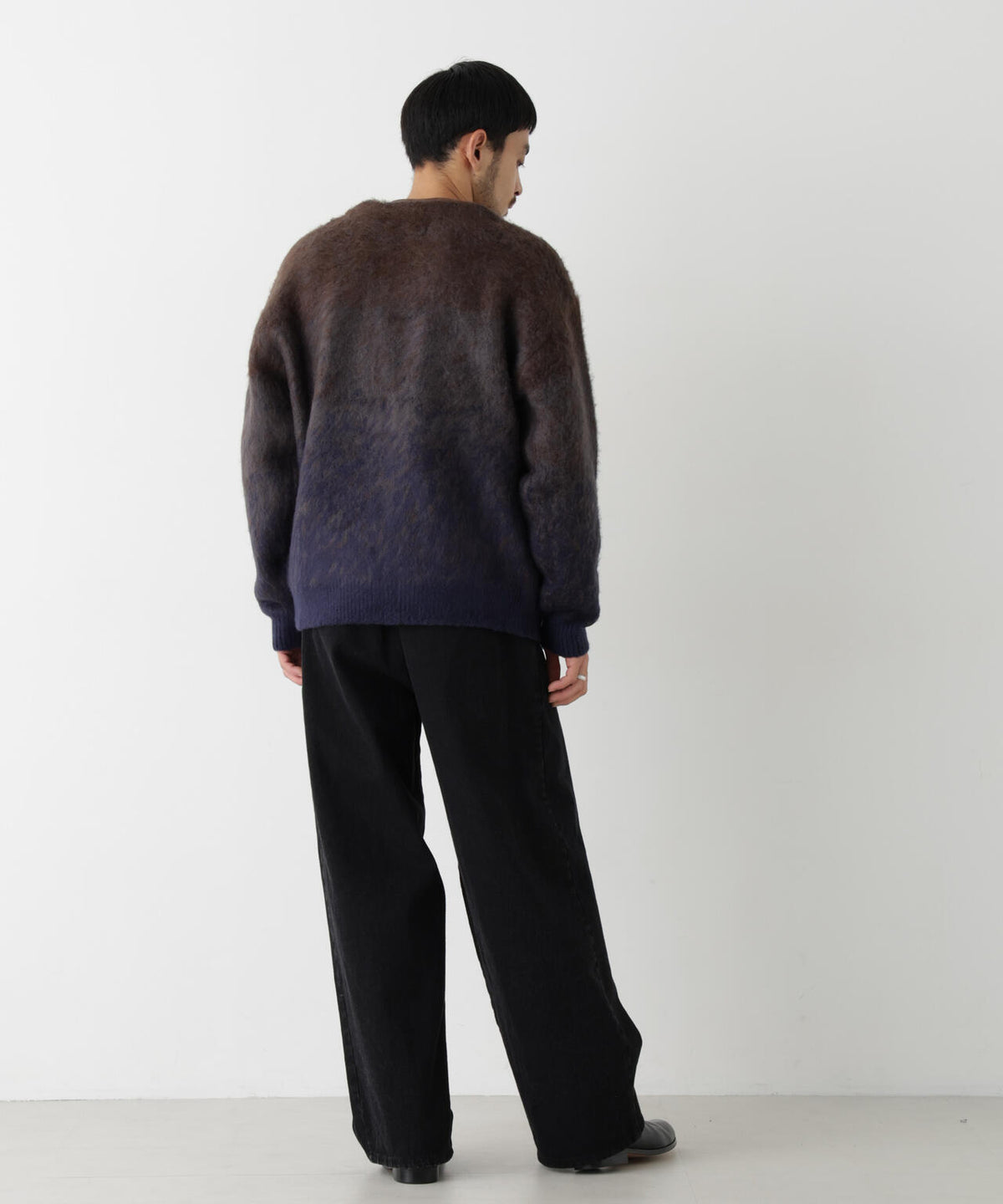 モヘヤライクパターンカーディガン