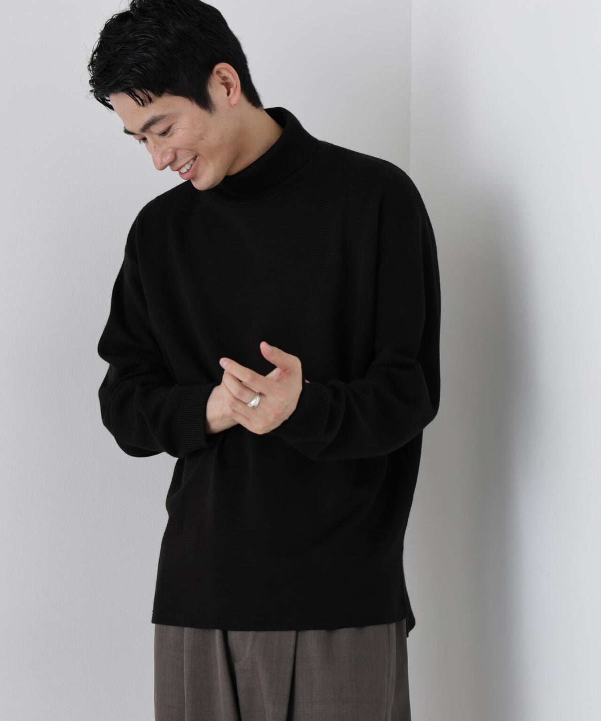 タスマニアウールミックスミラノリブ リラックスタートル