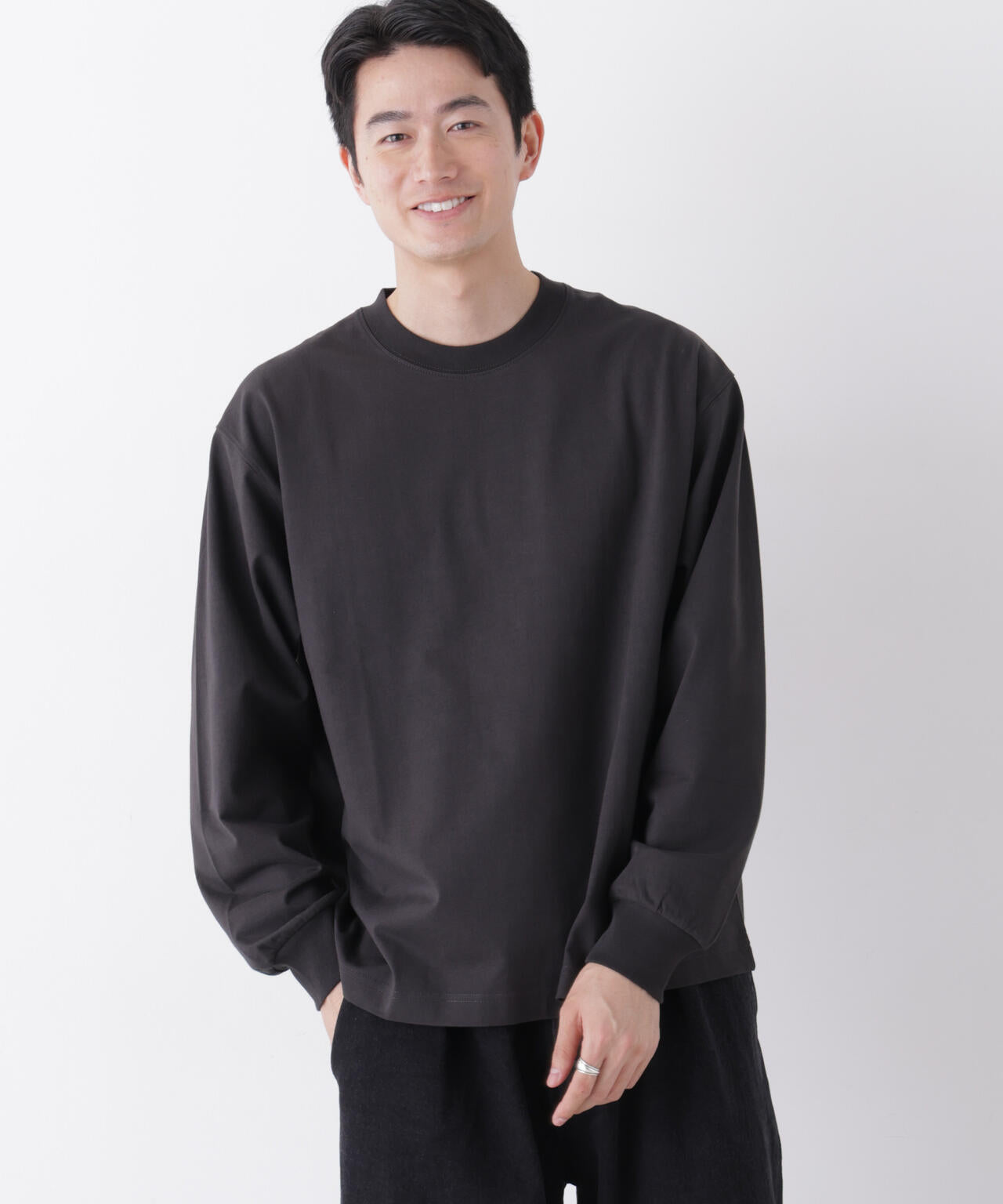 8ozビッグシルエットTシャツ 長袖 | NANO universe（ナノ・ユニバース