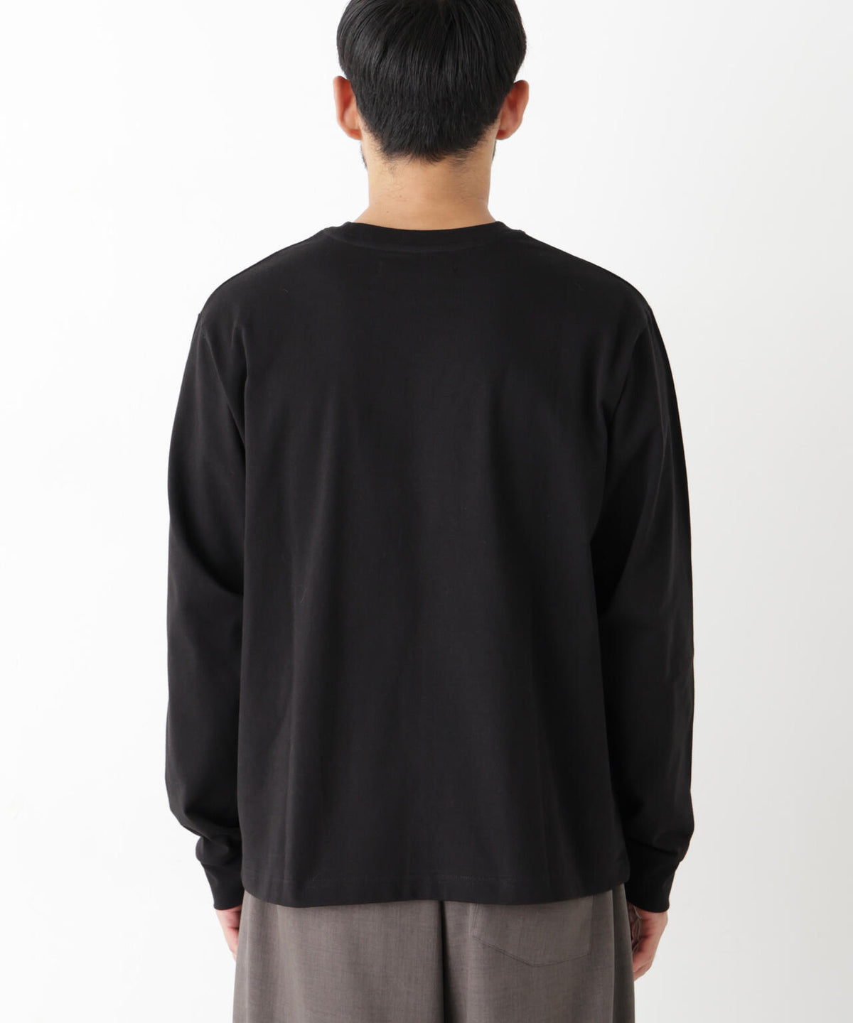 WEB限定/度詰めプレーティングクロップドTシャツ長袖