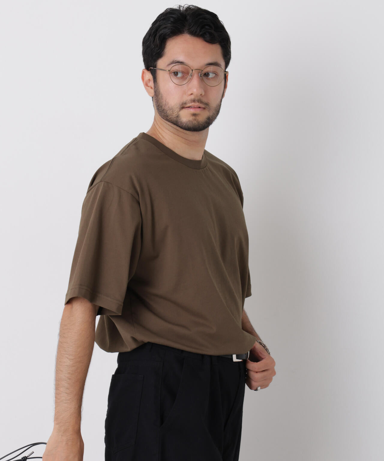 WEB限定/USAコットン×COOLMAX(R)ワイドTシャツ 半袖