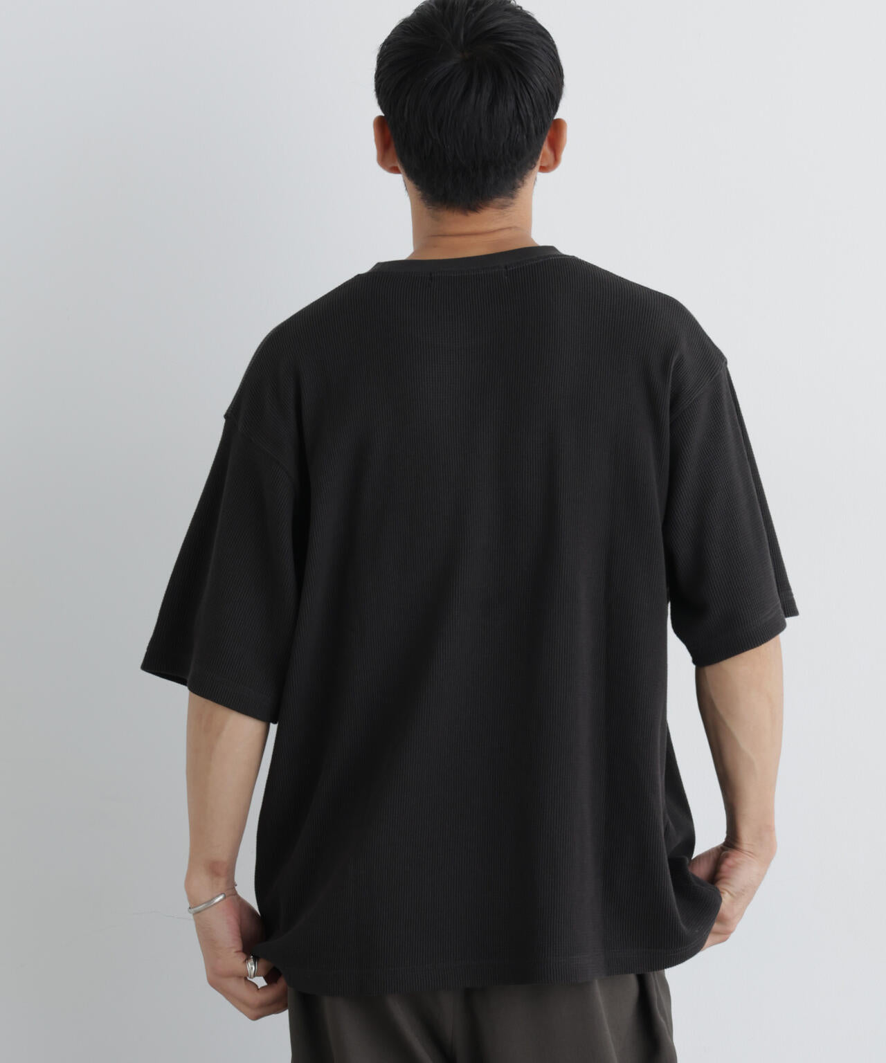USAコットン×COOLMAX(R) ワッフルワイドTシャツ半袖