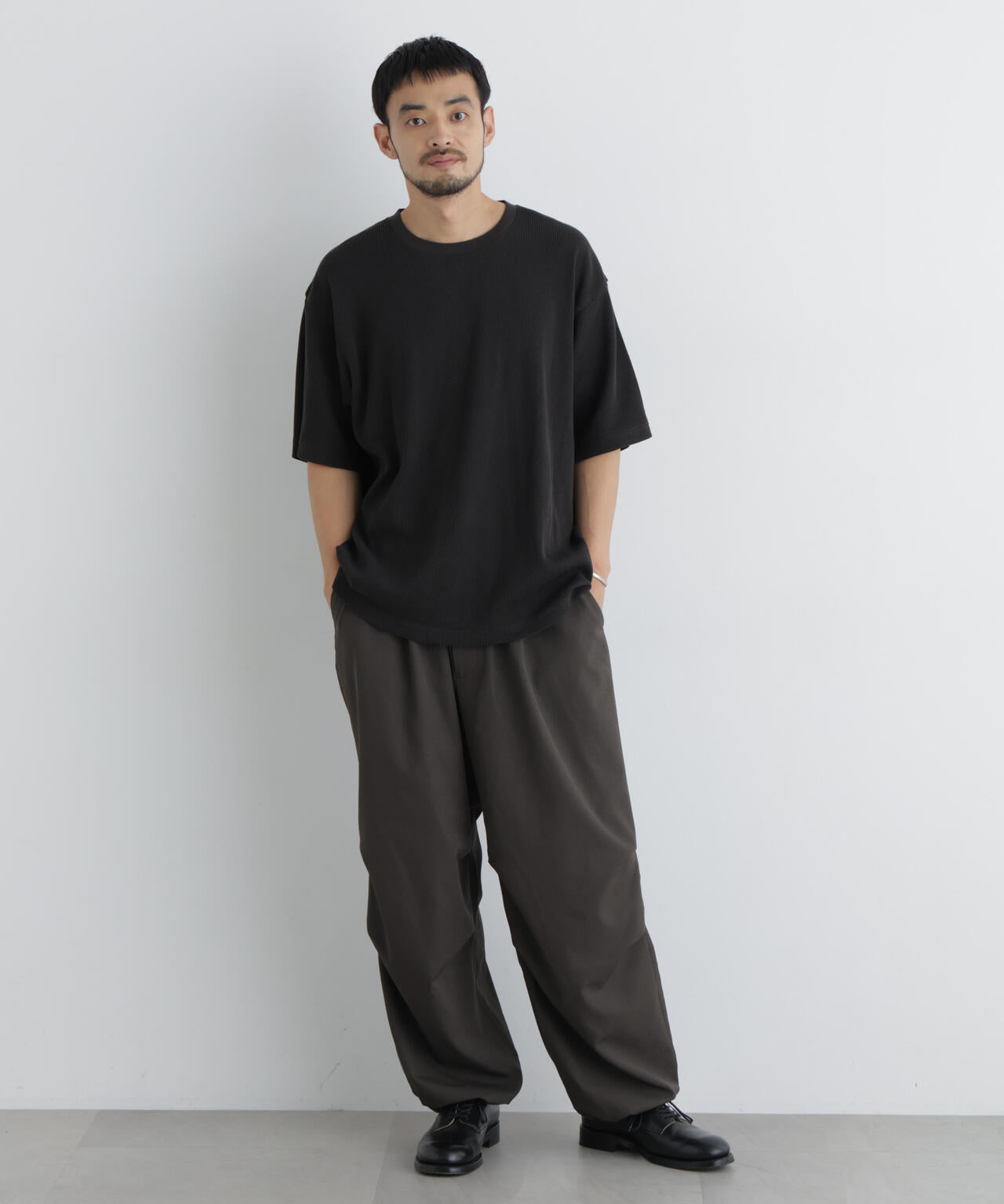USAコットン×COOLMAX(R) ワッフルワイドTシャツ半袖