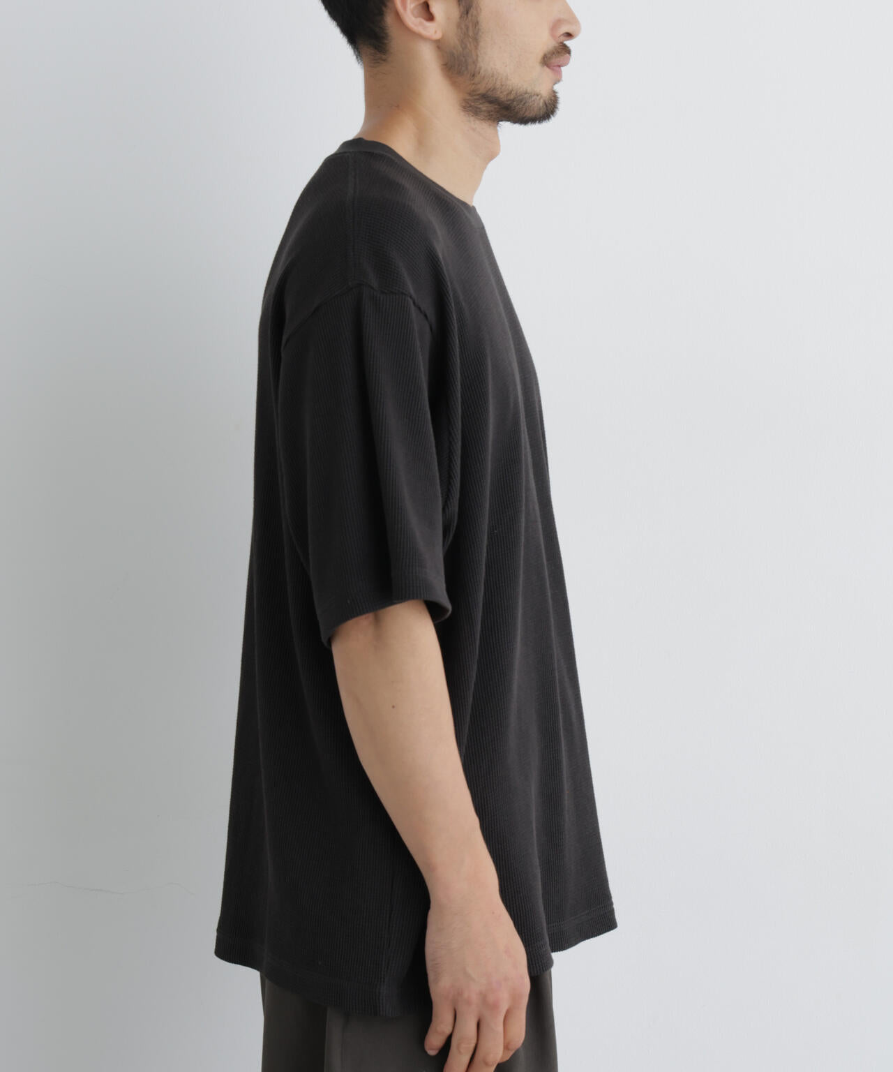USAコットン×COOLMAX(R) ワッフルワイドTシャツ半袖