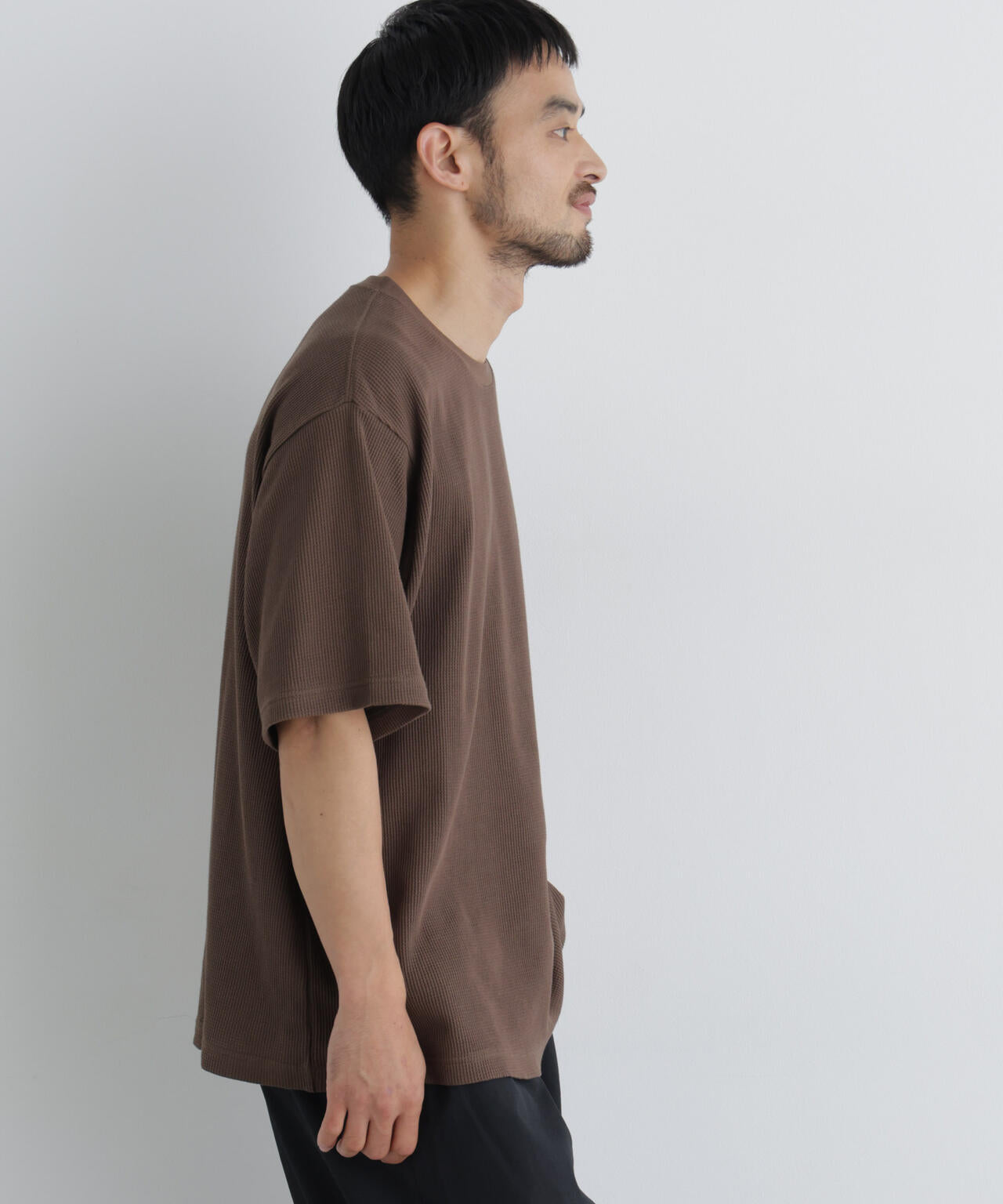 USAコットン×COOLMAX(R) ワッフルワイドTシャツ半袖