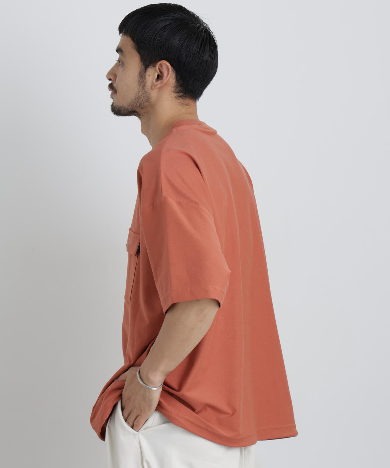 リングドットポケットTシャツ半袖