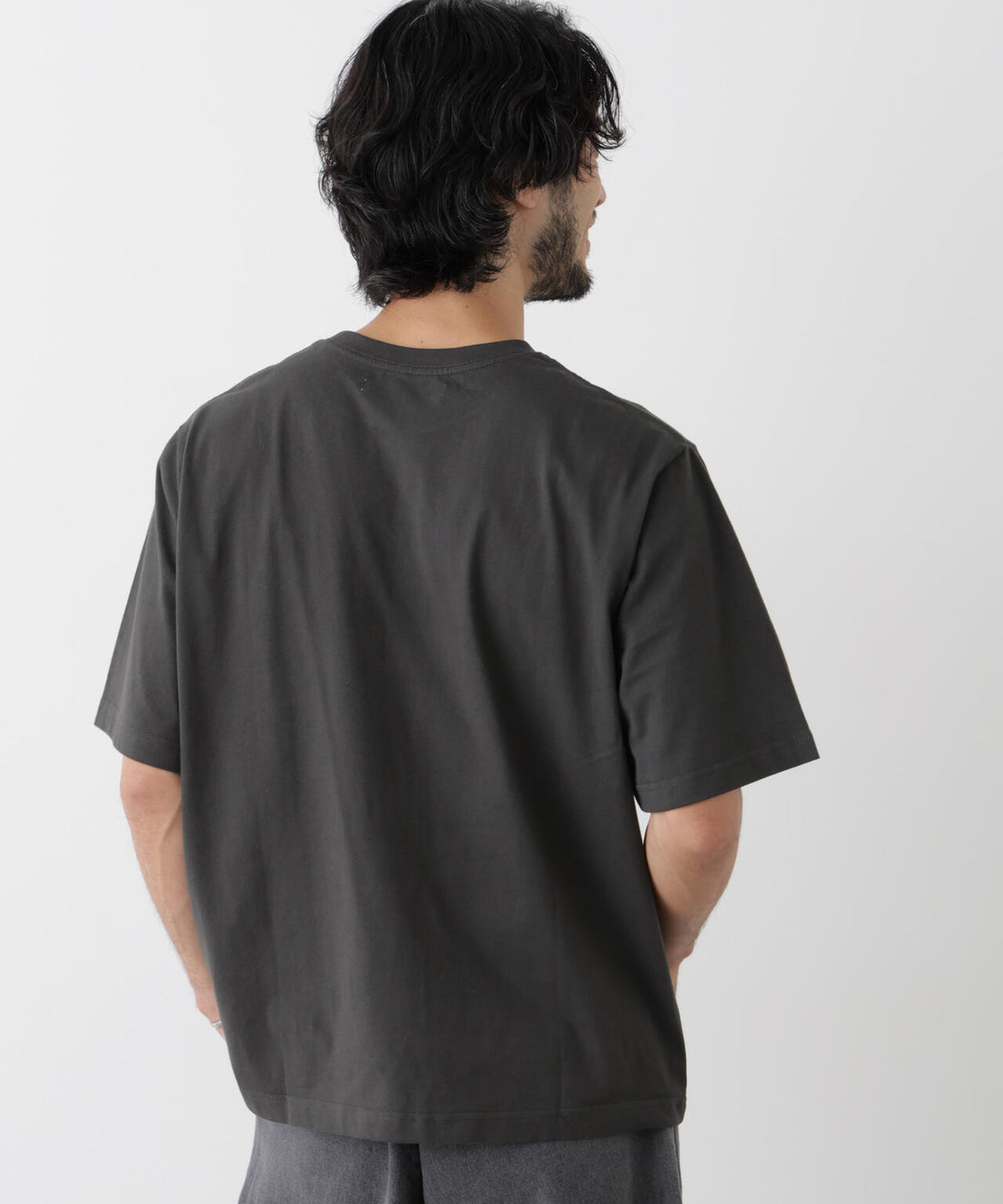 微起毛クロップドTシャツ 半袖