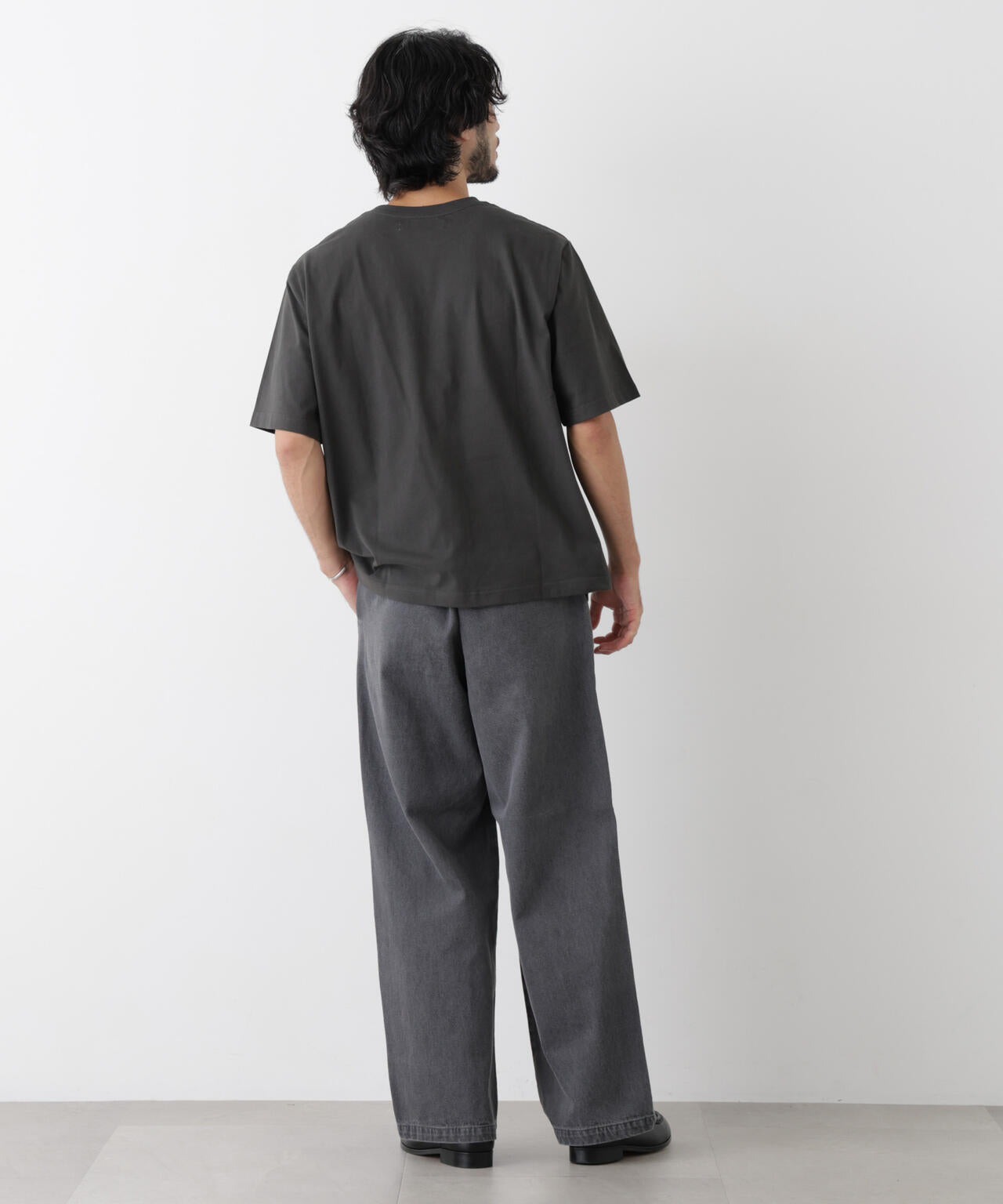 微起毛クロップドTシャツ 半袖