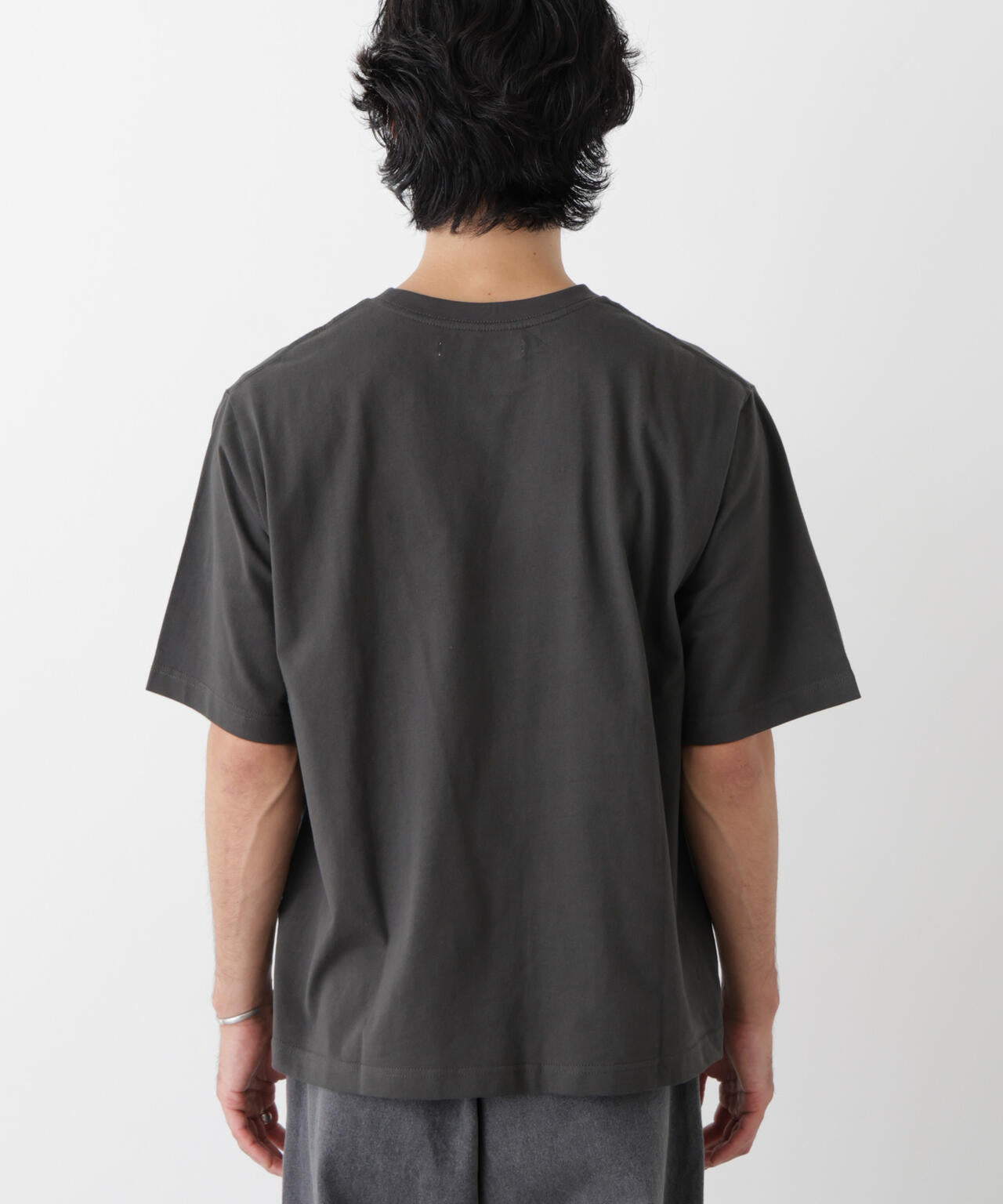 微起毛クロップドTシャツ 半袖