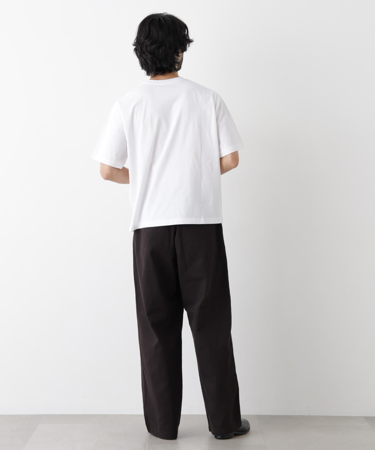 微起毛クロップドTシャツ 半袖