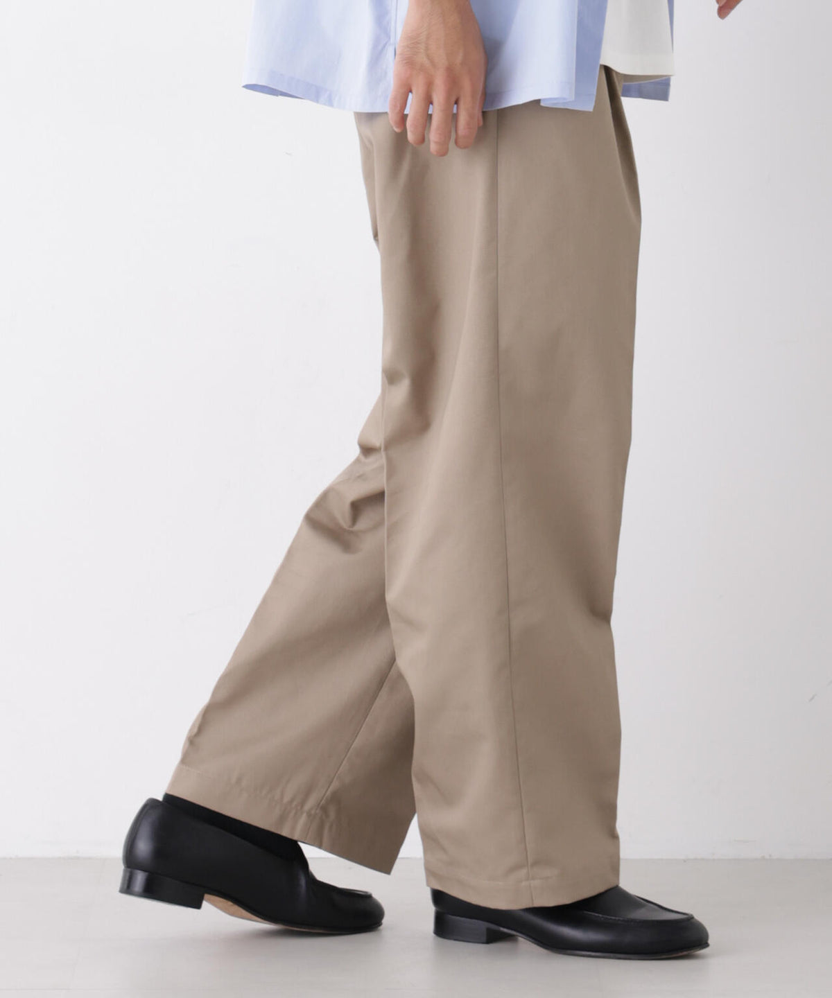 TCツイル2タックワイドパンツ