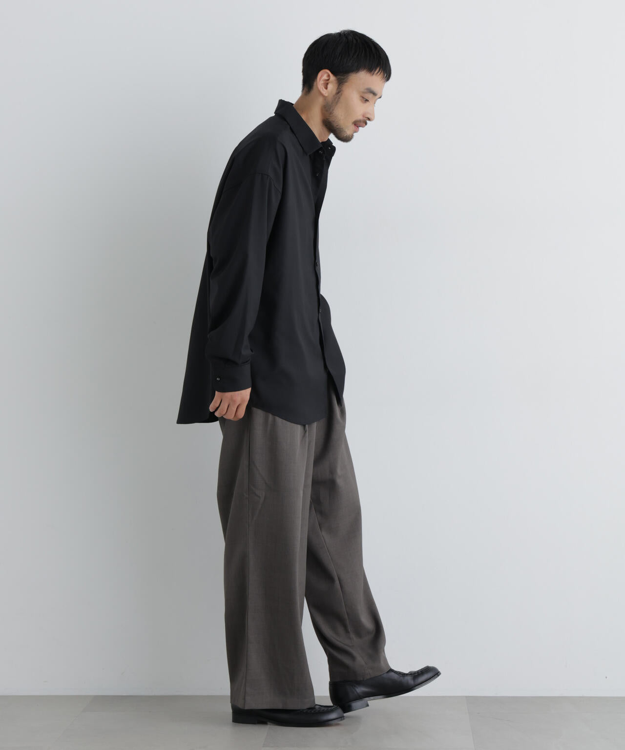ポリエステルウィーブ ワイドパンツ