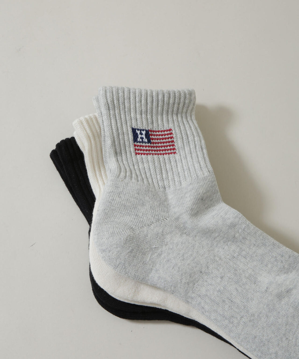 Healthknit/アメリカンフラッグソックス 3足セット
