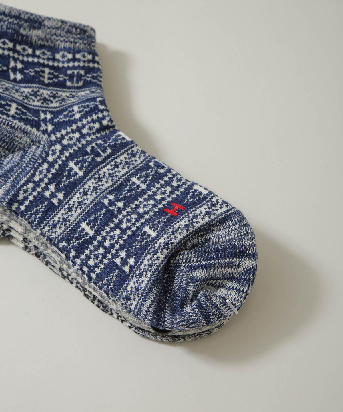 Healthknit/ジャガードソックス 3足セット