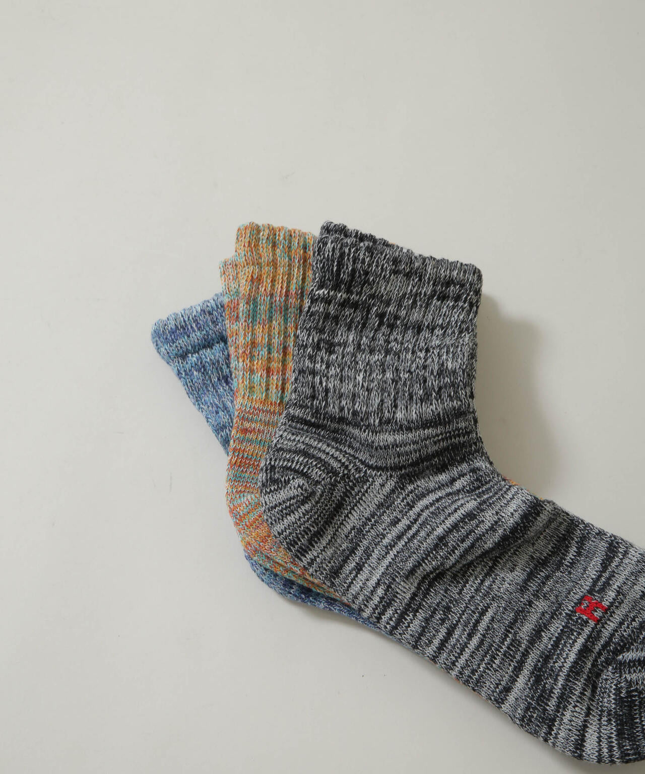 Healthknit/メランジカラーソックス 3足セット