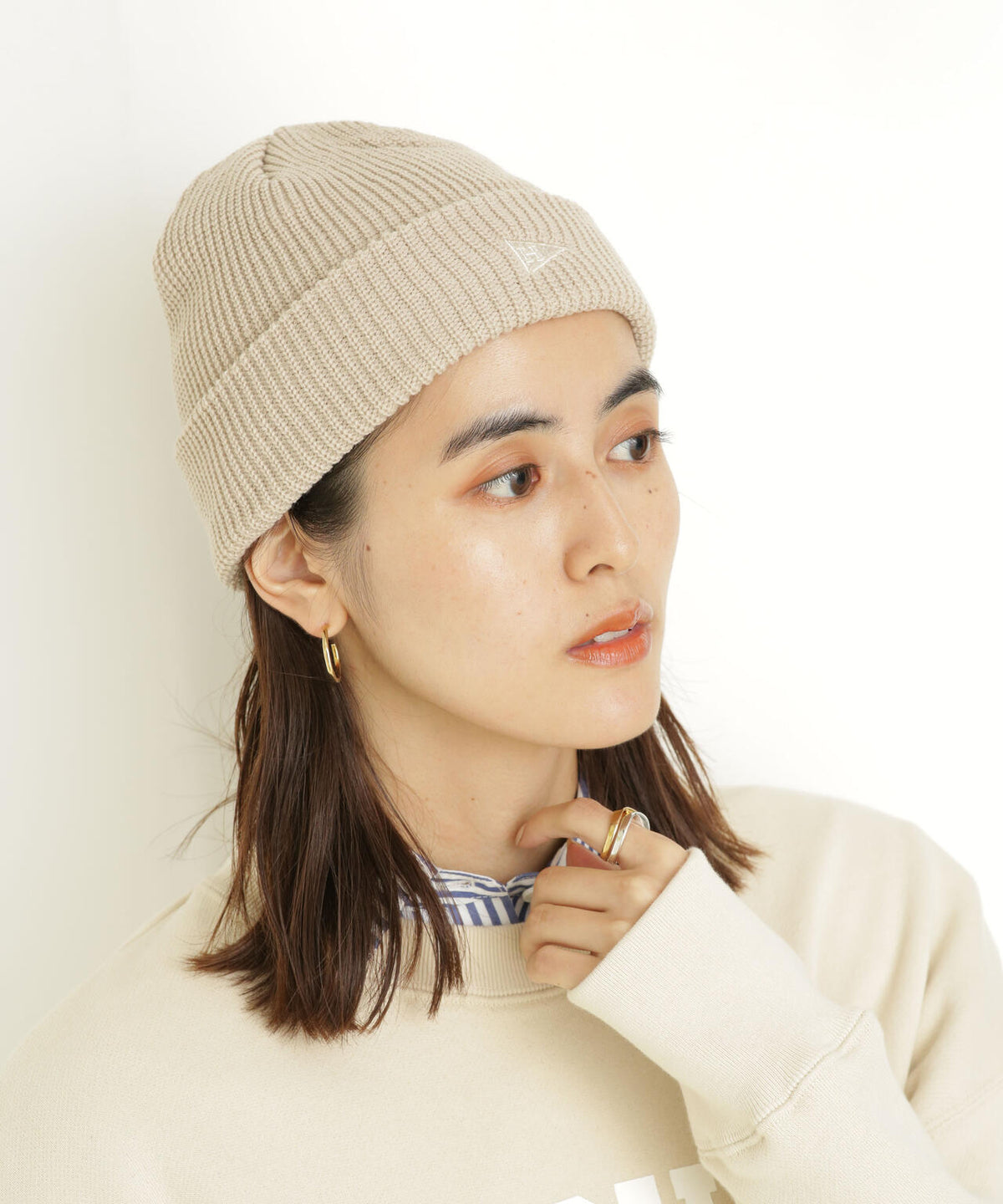 Healthknit/別注ペナント刺繍ニットキャップ | NANO universe（ナノ 