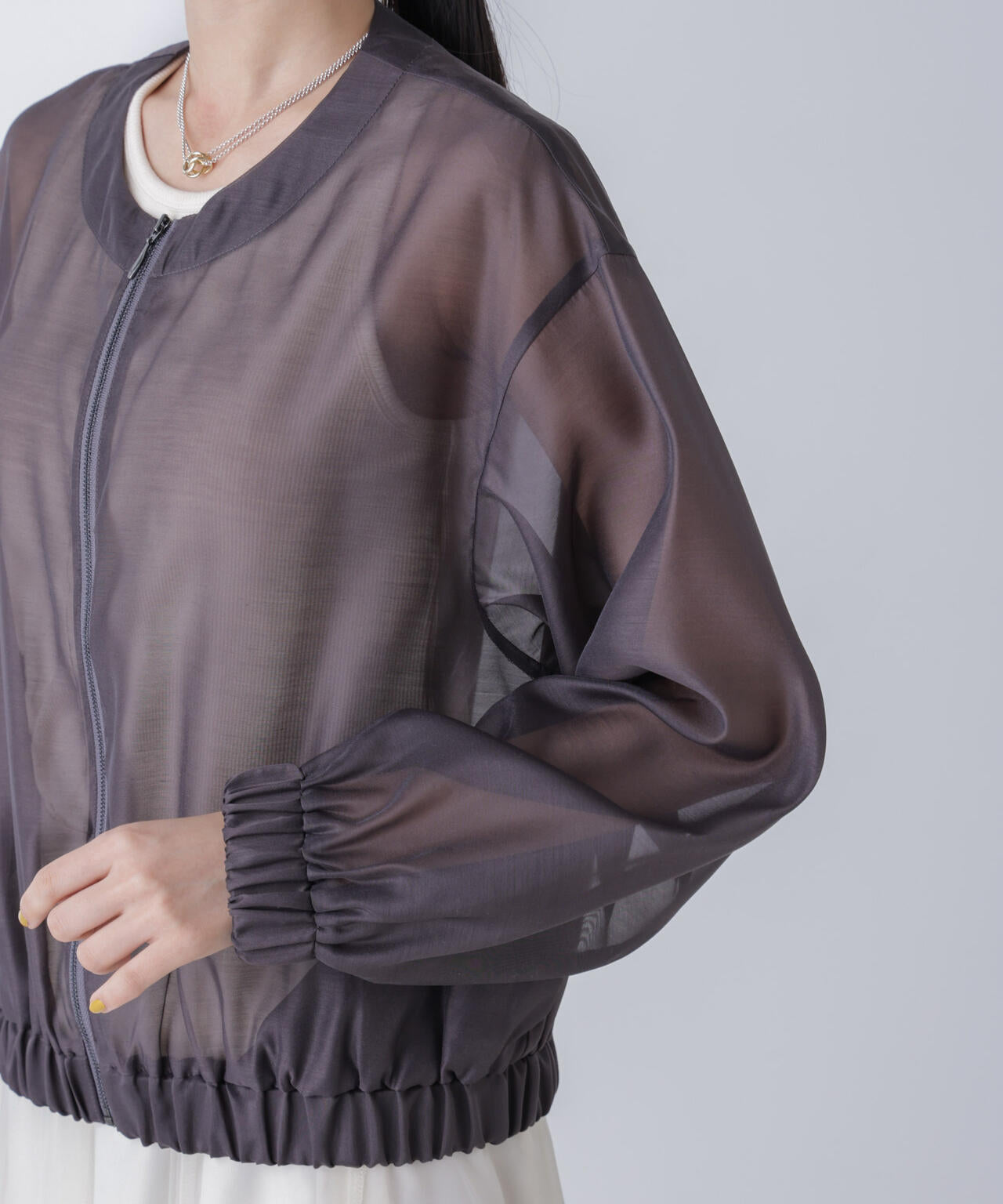 eunoia シアーブルゾン 楽天市場】【限定！10%OFFクーポンで4,499円】シアーZIPブルゾン