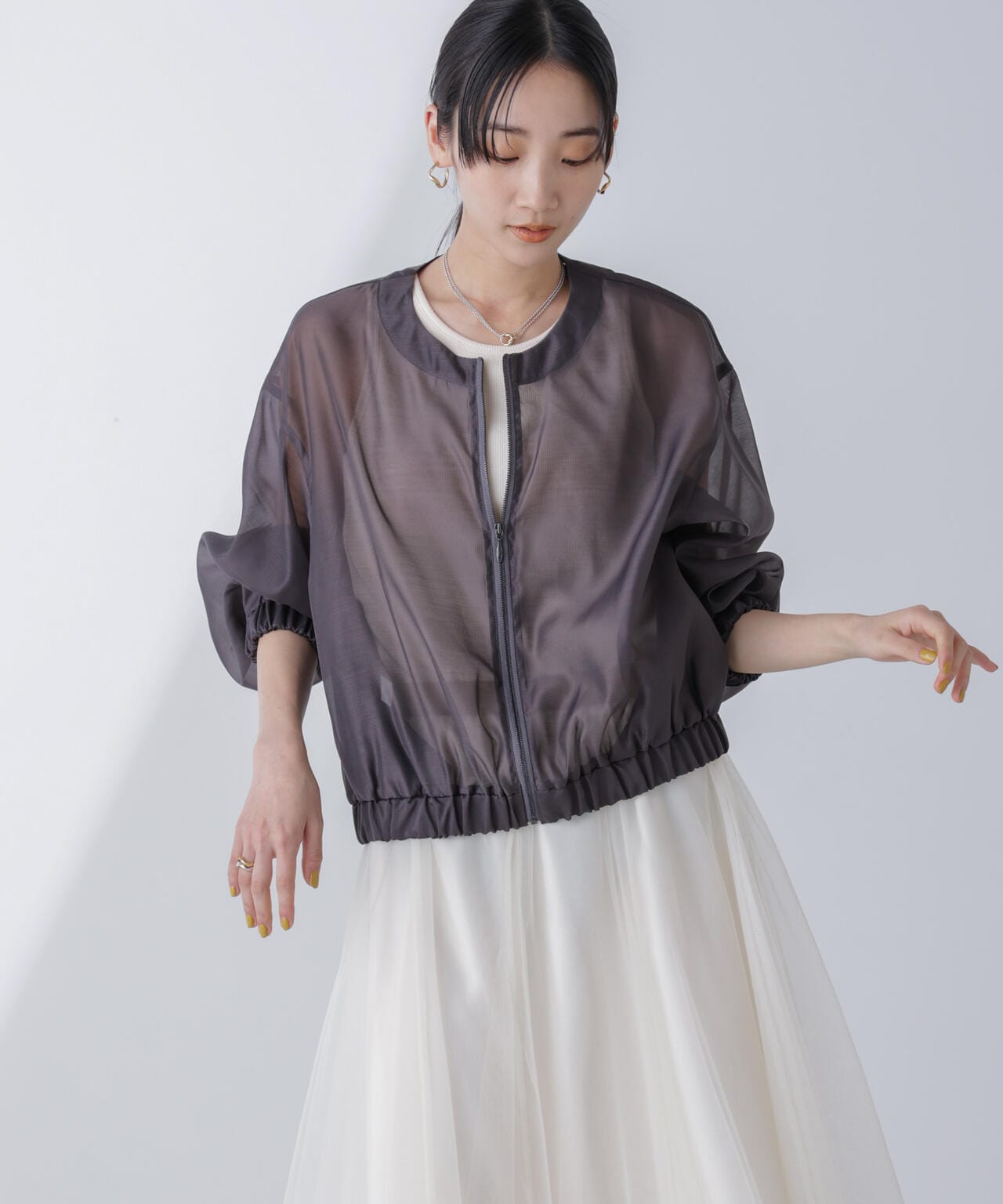 シアーブルゾン(セットアップ可) | NANO universe（ナノ・ユニバース