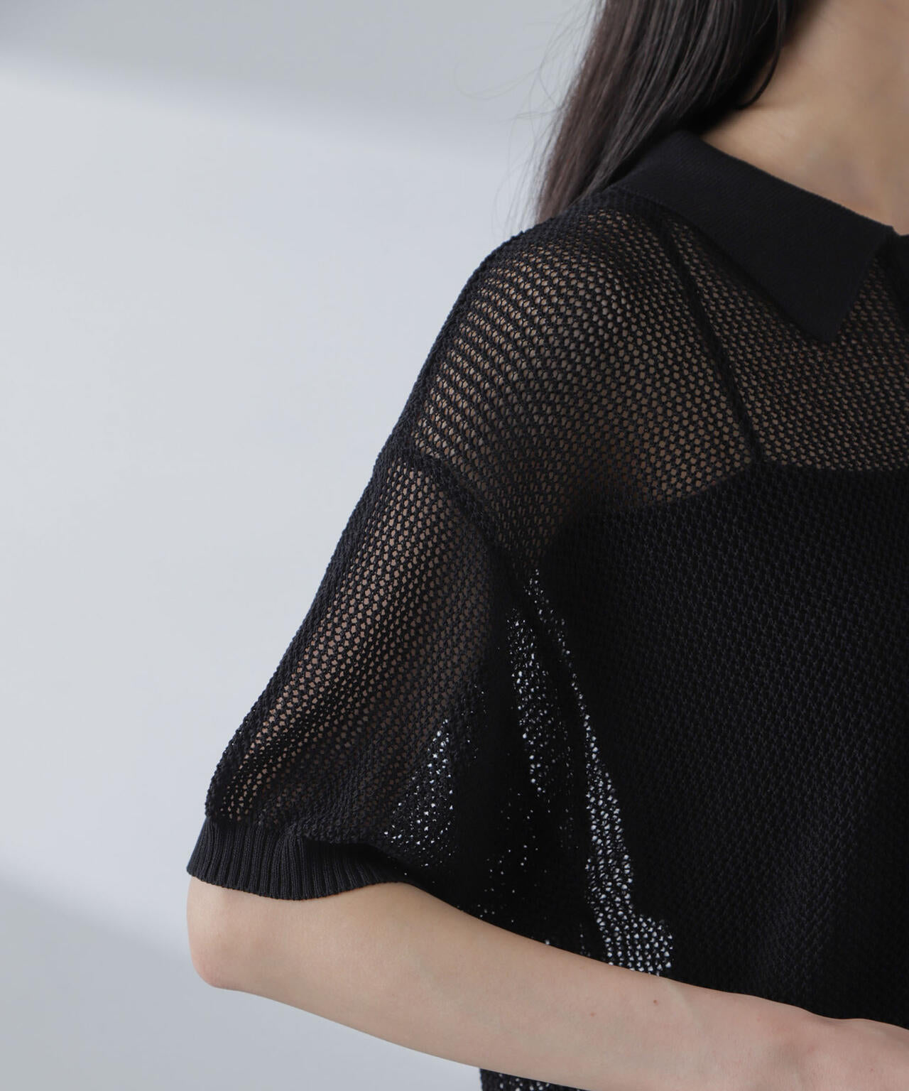 PENNEYS/PENNEYS別注TheFOXメッシュポロニット
