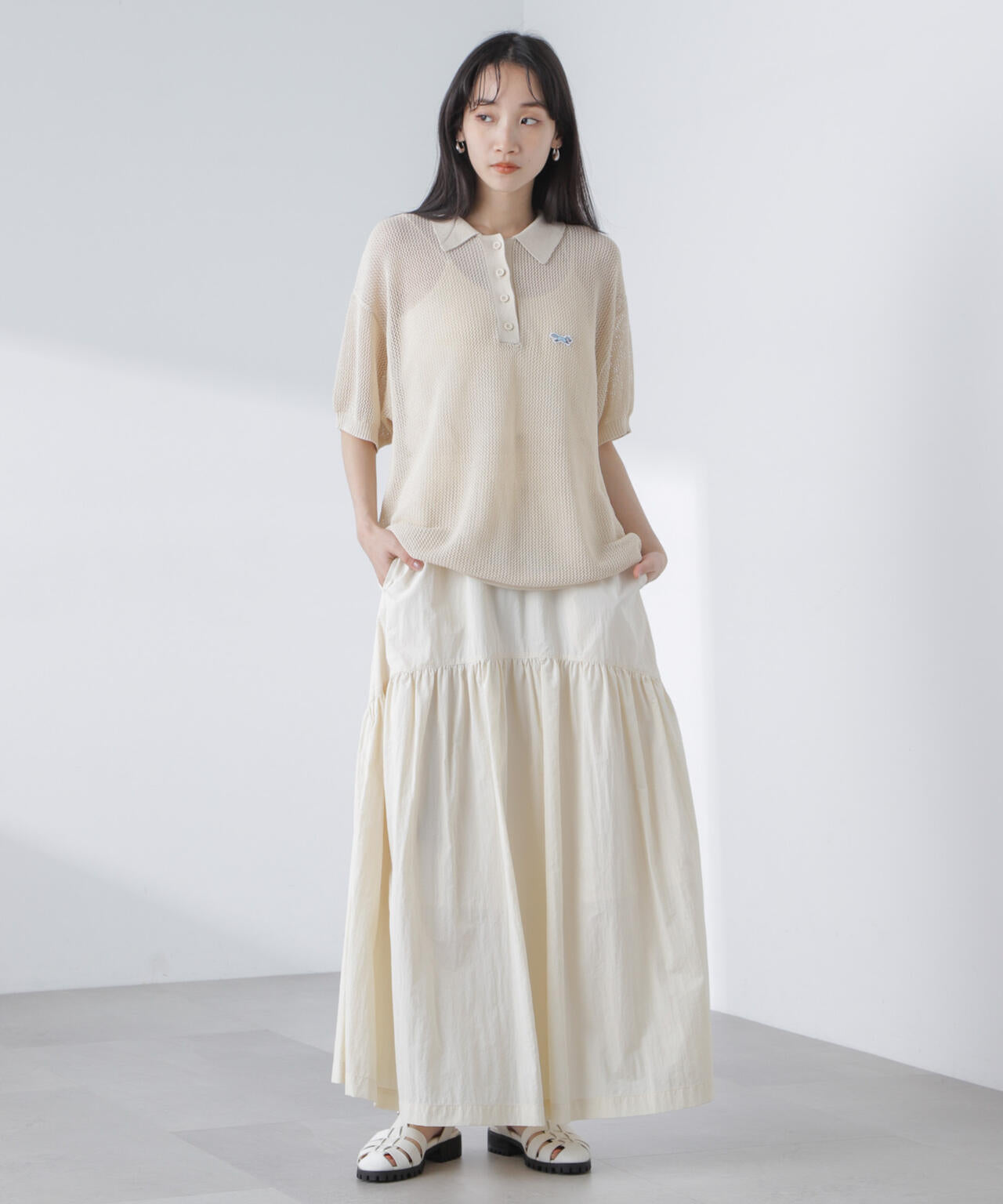 PENNEYS/PENNEYS別注TheFOXメッシュポロニット