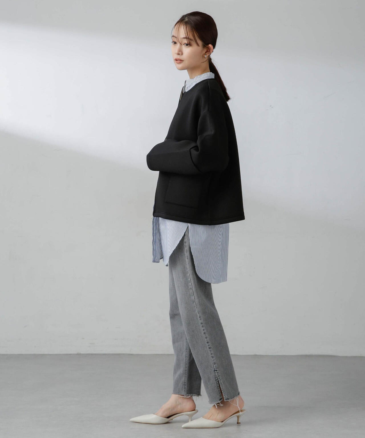 ダンボールカットノーカラージャケット