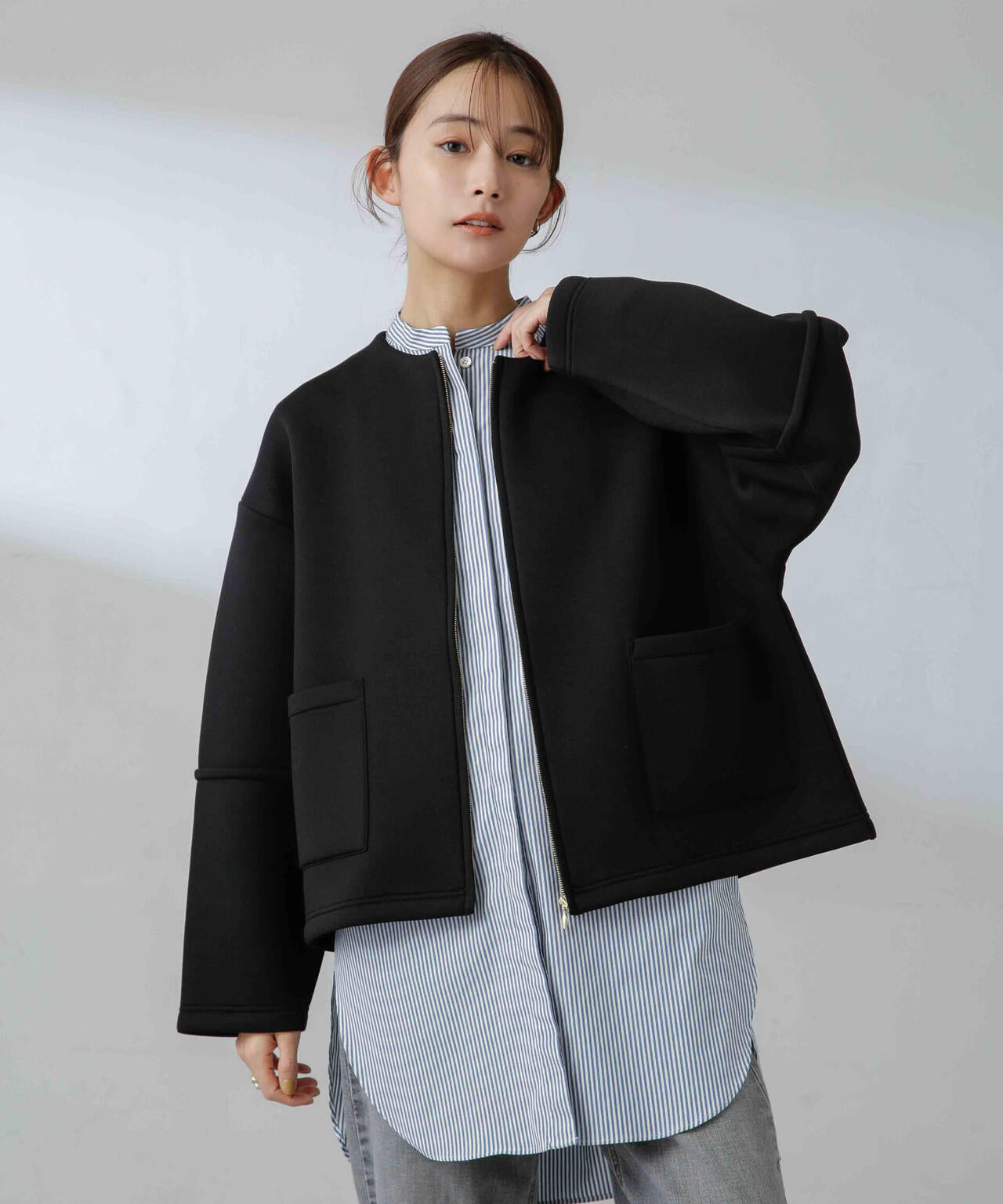 ダンボールカットノーカラージャケット