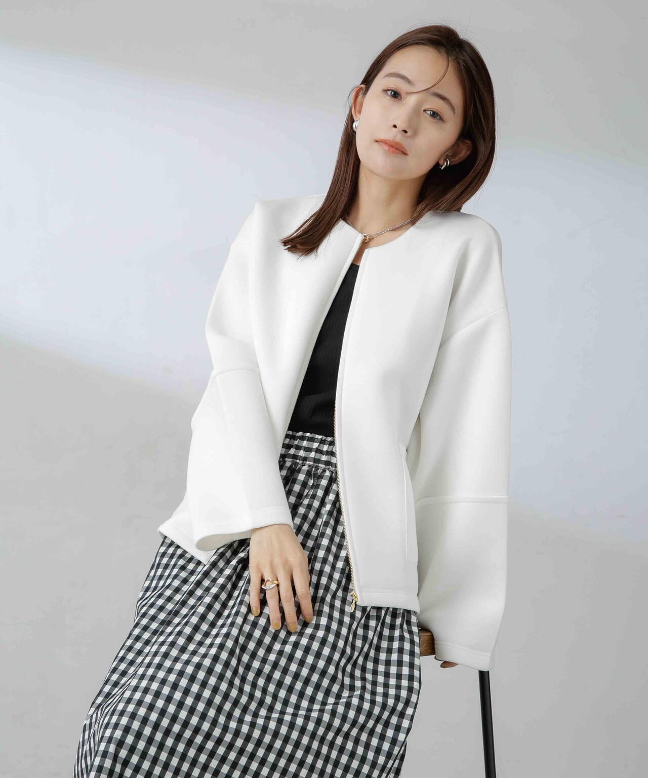 ダンボールカットノーカラージャケット