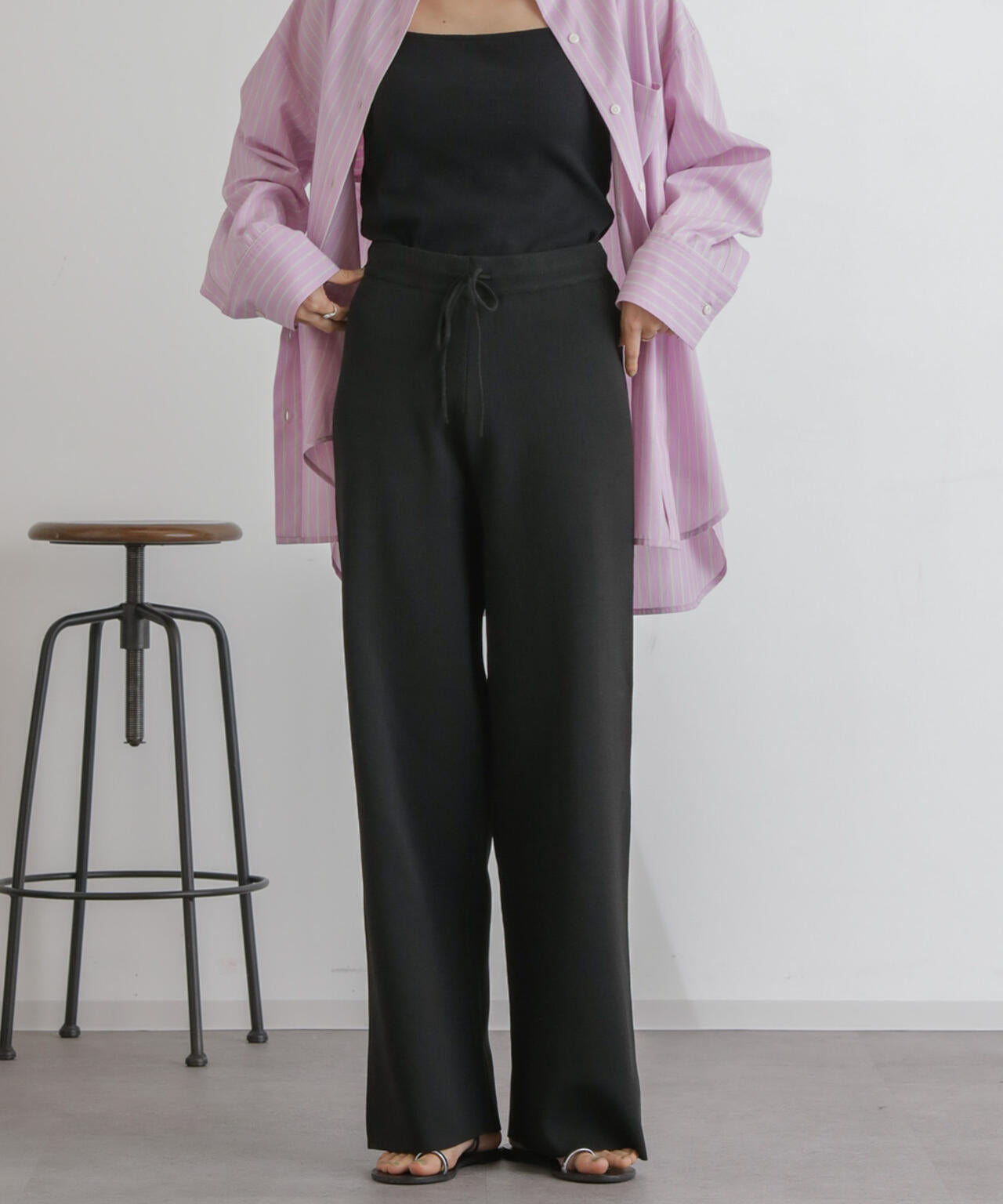 ニットリラクシーパンツ