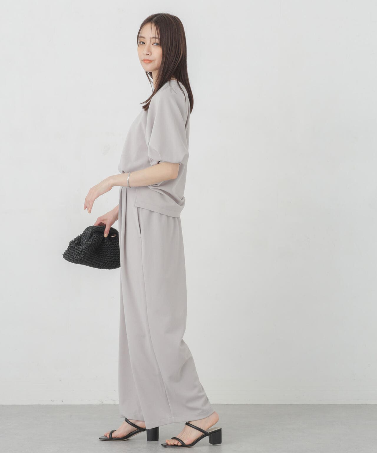 POLYPLOID セットアップ ブルゾン×ワイドパンツ 綿100 XLサイズ POLYPLOID セットアップ ブルゾン×ワイドパンツ 綿100 XLサイズ