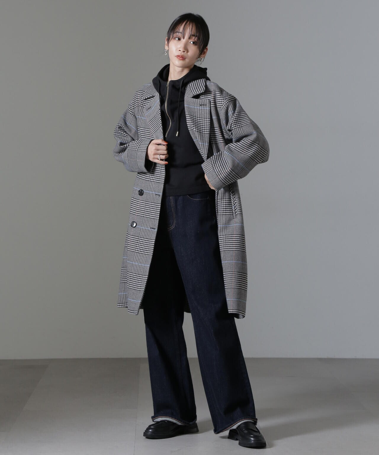 チェックジャケットコート | NANO universe（ナノ・ユニバース