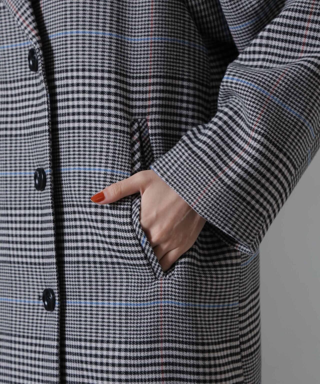 チェックジャケットコート | NANO universe（ナノ・ユニバース