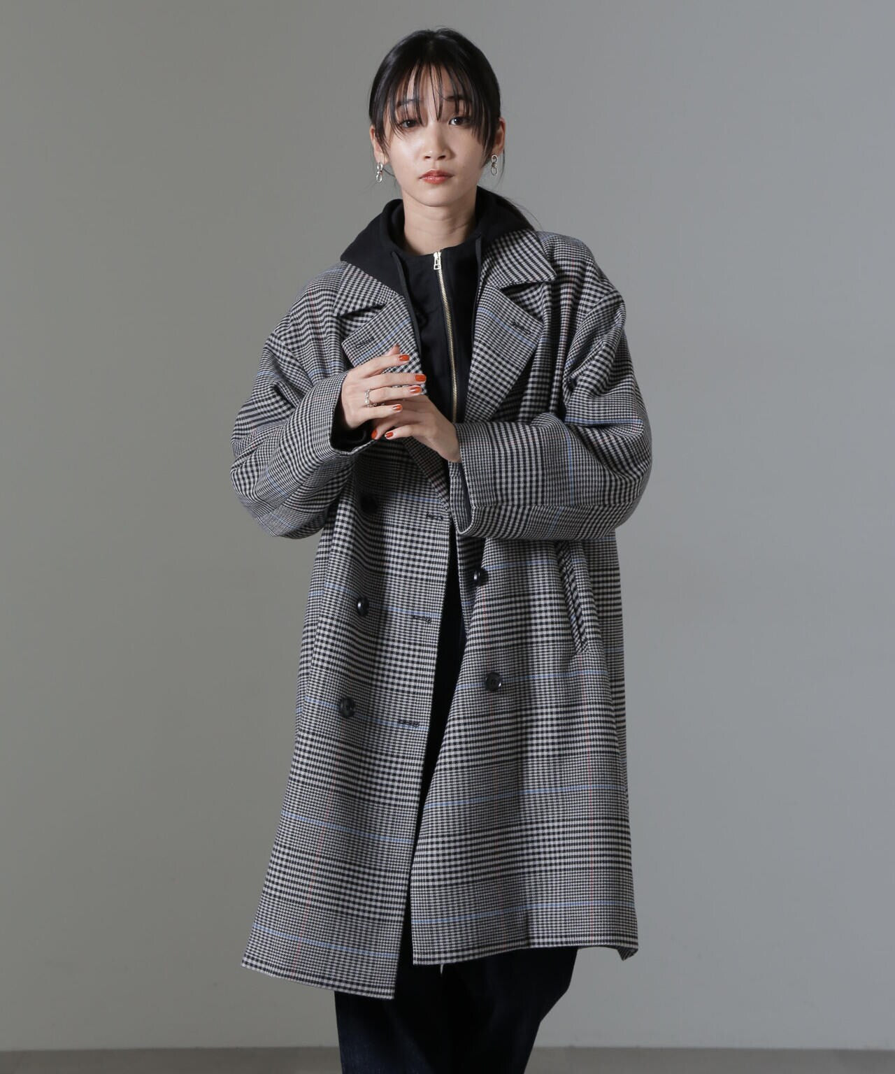 チェックジャケットコート | NANO universe（ナノ・ユニバース