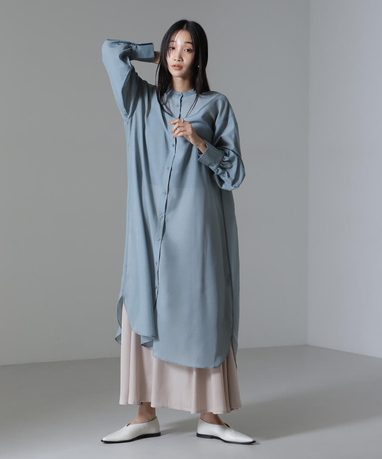 シアーマキシシャツワンピース | NANO universe（ナノ・ユニバース