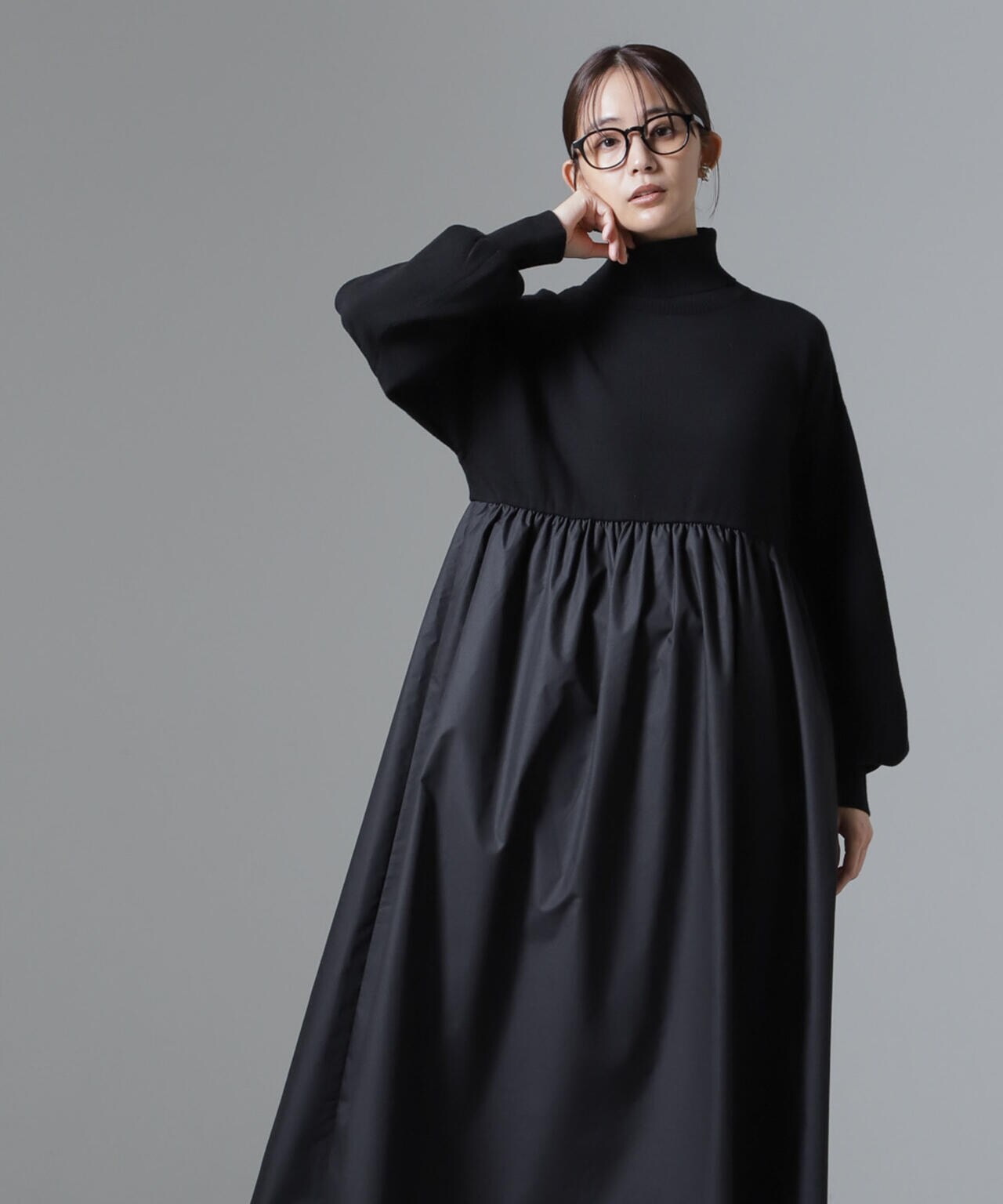 異素材コンビドッキングタートルワンピース | NANO universe（ナノ