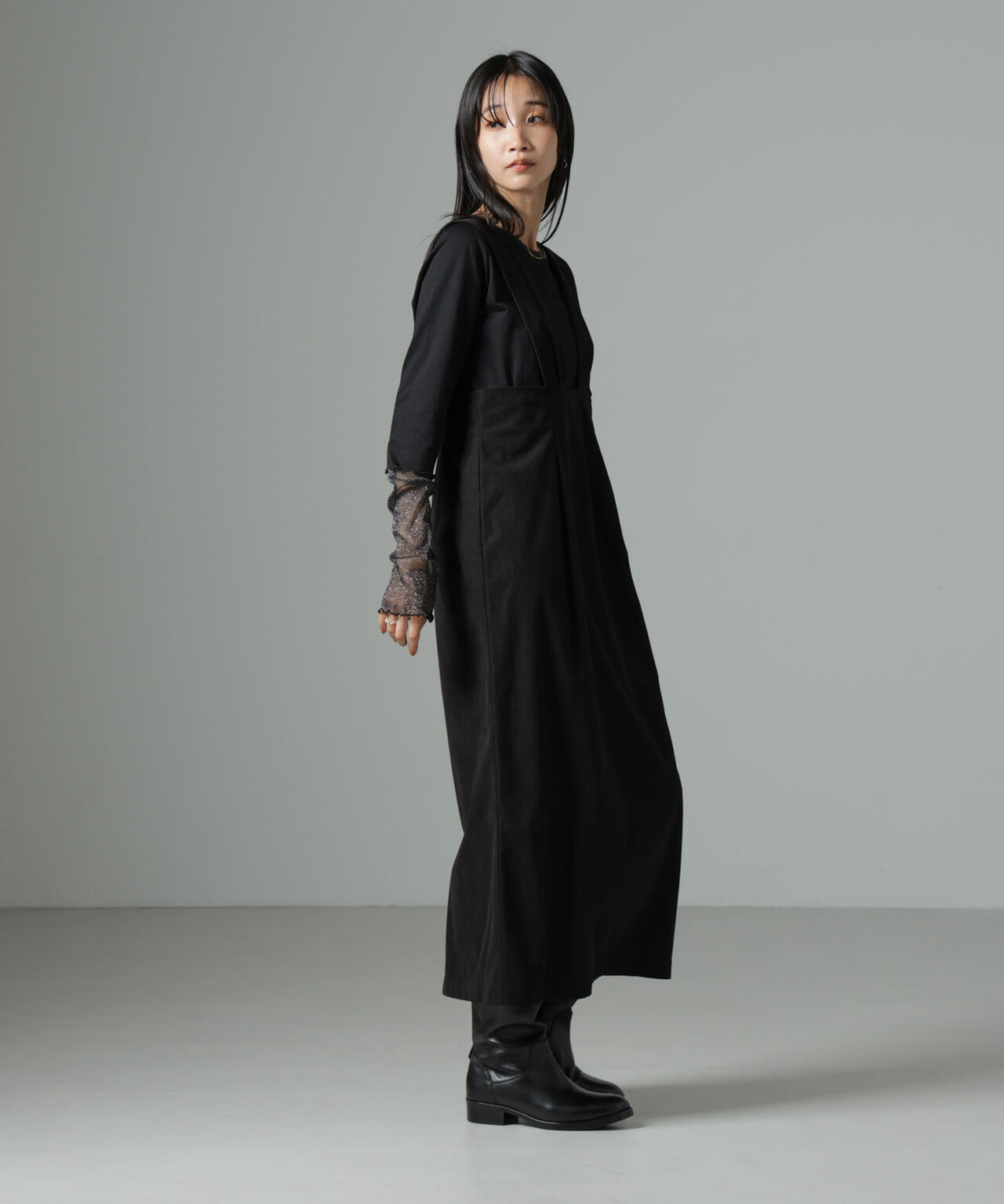 マイクロコールナロージャンパースカート(セットアップ可)