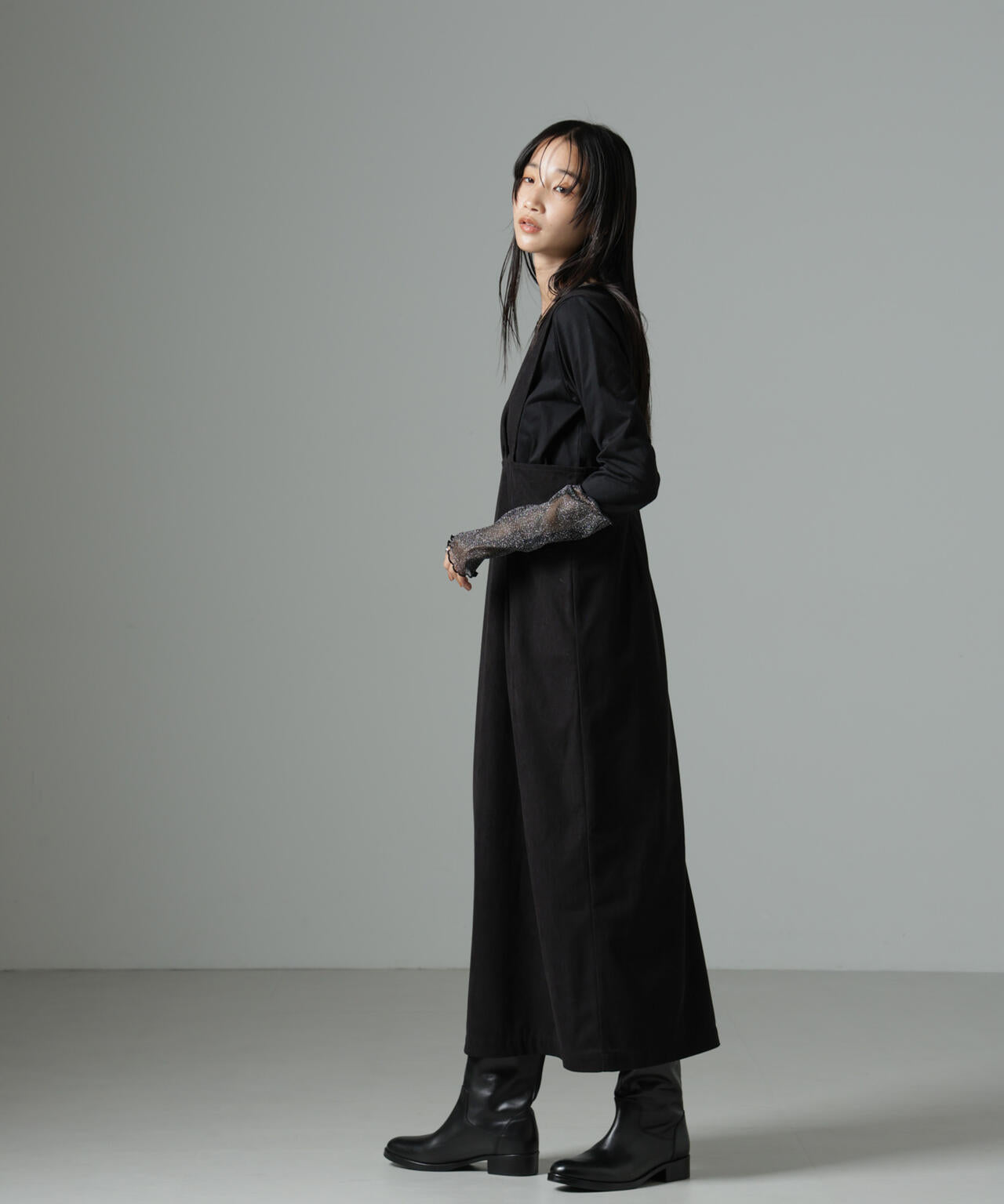 マイクロコールナロージャンパースカート(セットアップ可)