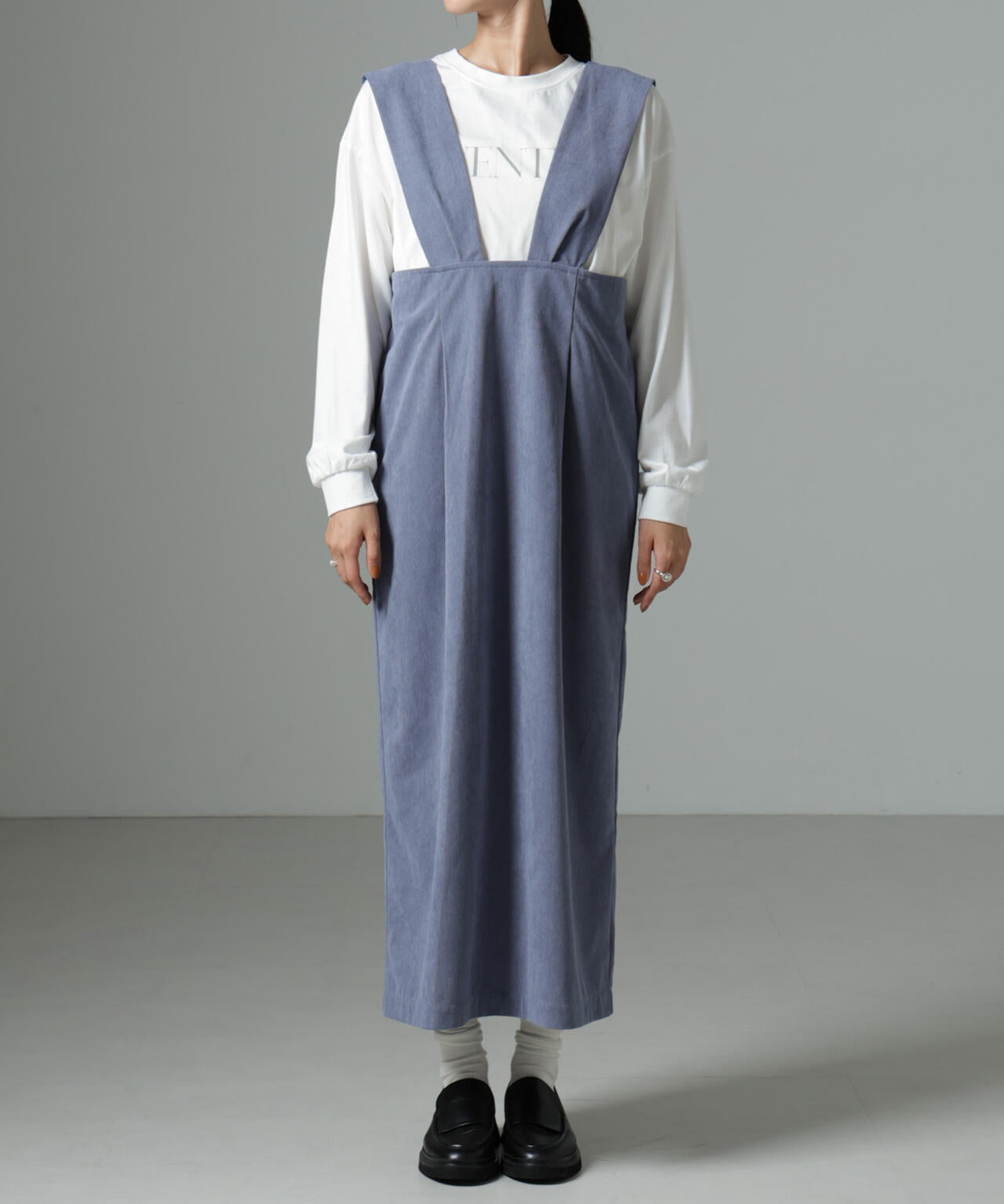 マイクロコールナロージャンパースカート(セットアップ可)