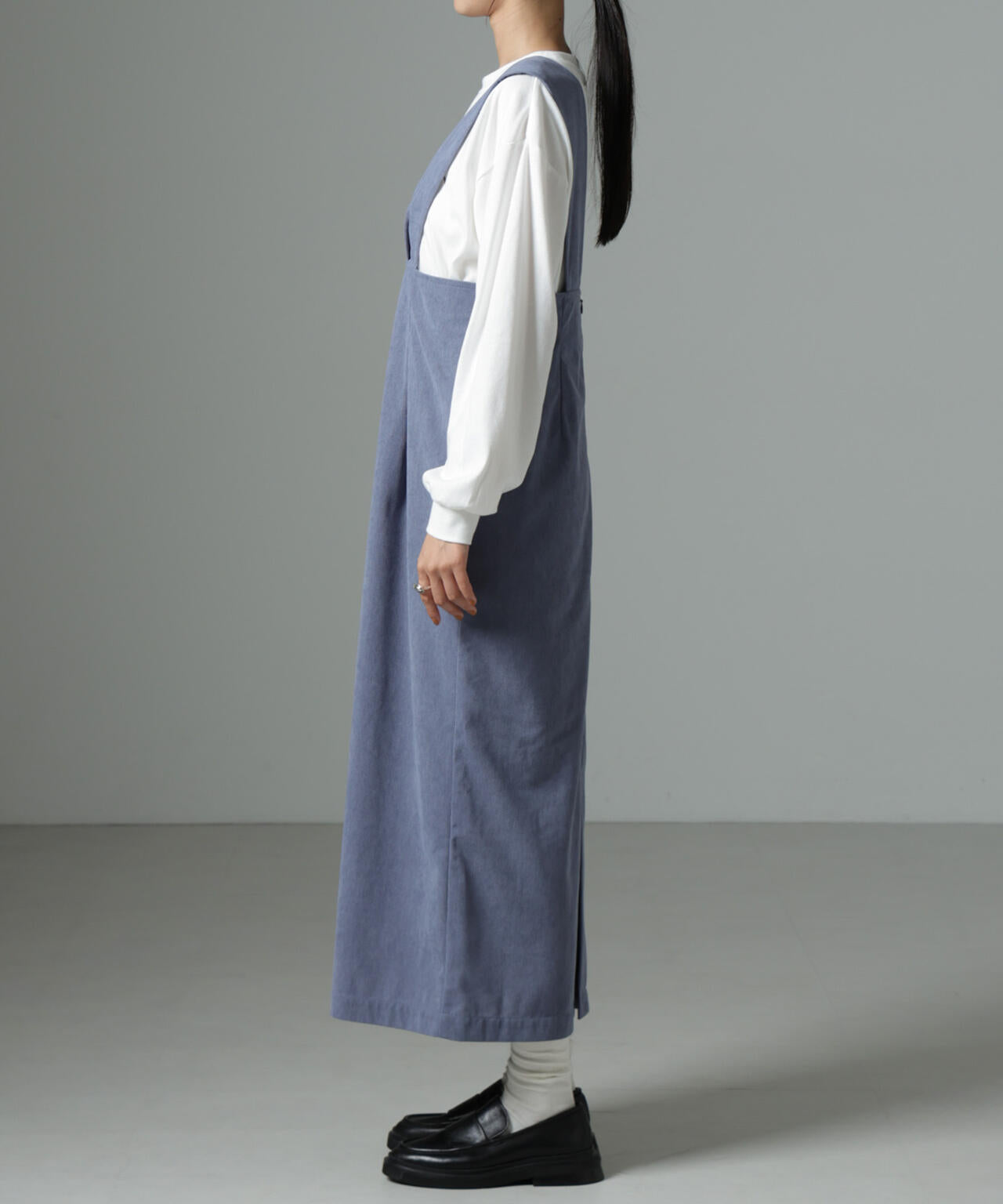 マイクロコールナロージャンパースカート(セットアップ可)