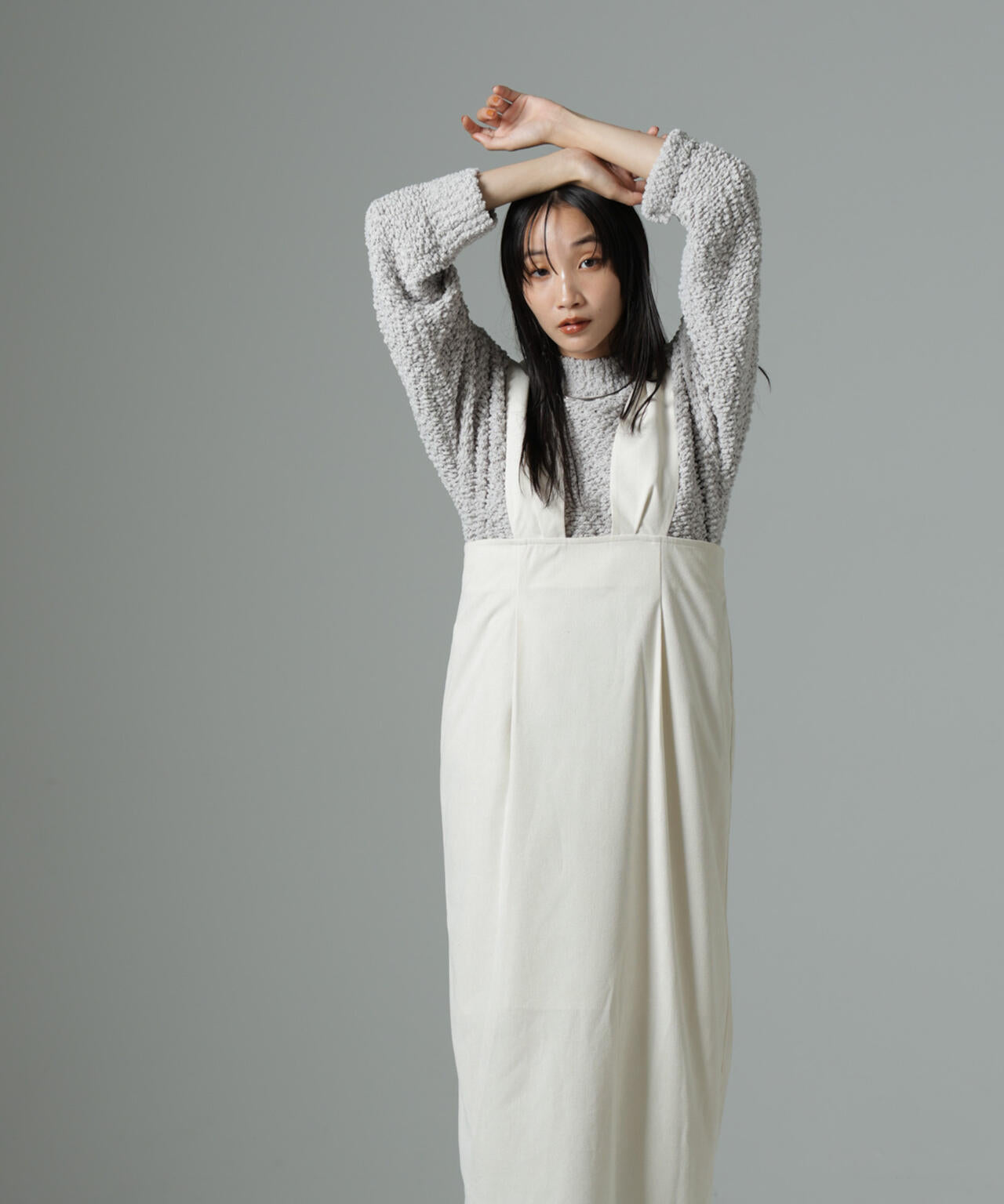 マイクロコールナロージャンパースカート(セットアップ可)